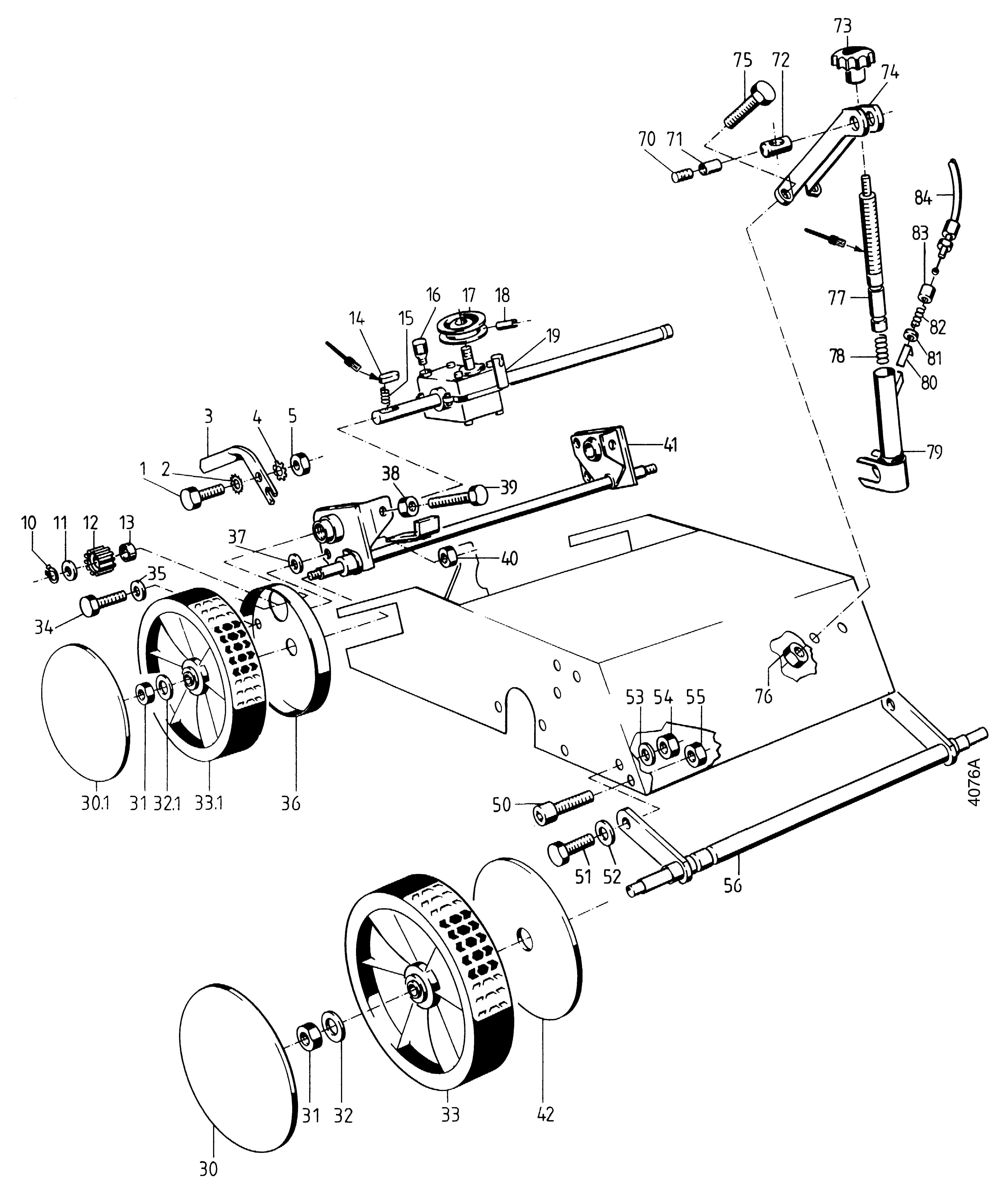 Hinterradantrieb, Vorderradträger