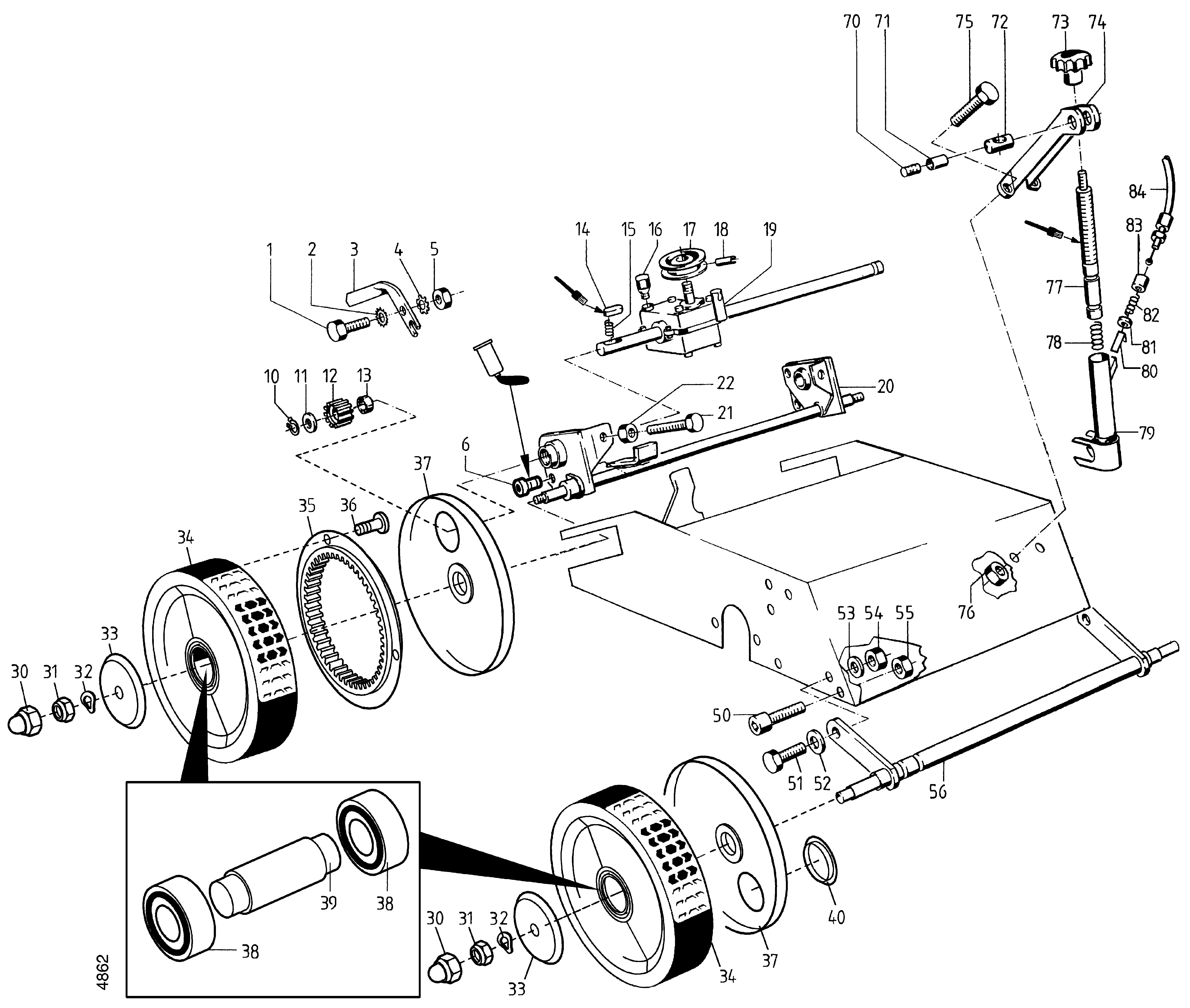 Hinterradantrieb, Vorderradträger