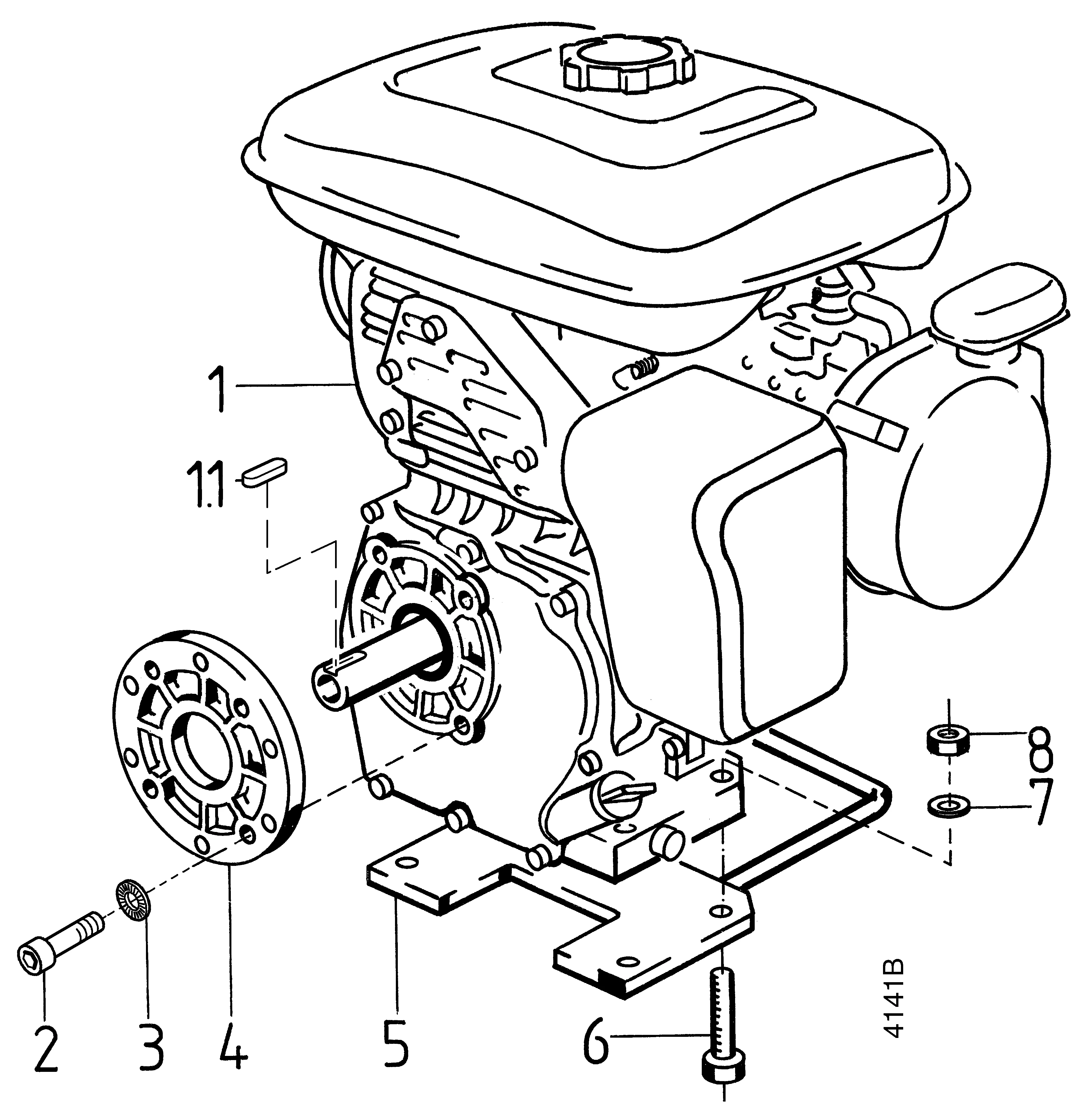 Motor-Anbauteile Robin EH17