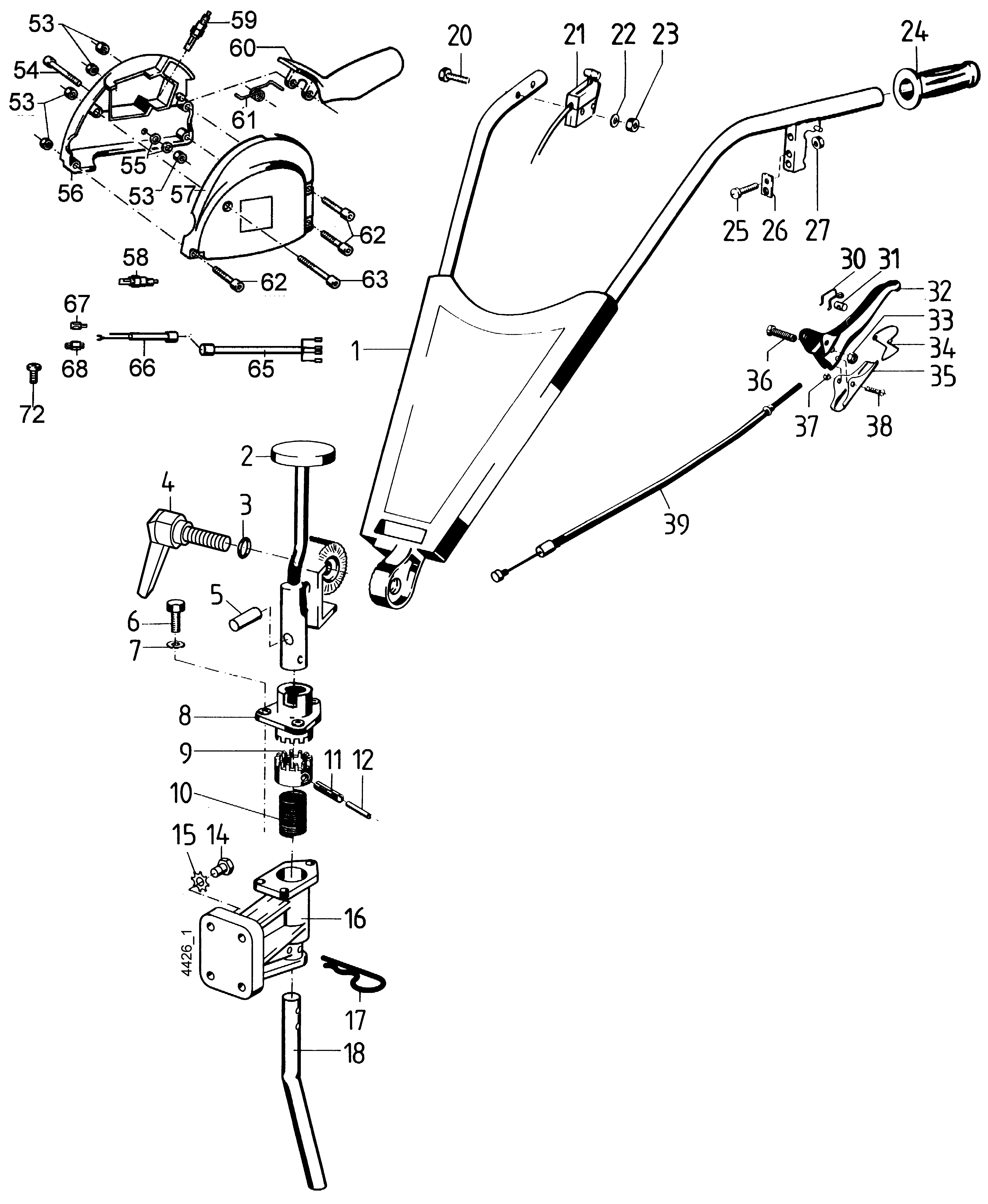 Lenkholm, Bowdenzüge