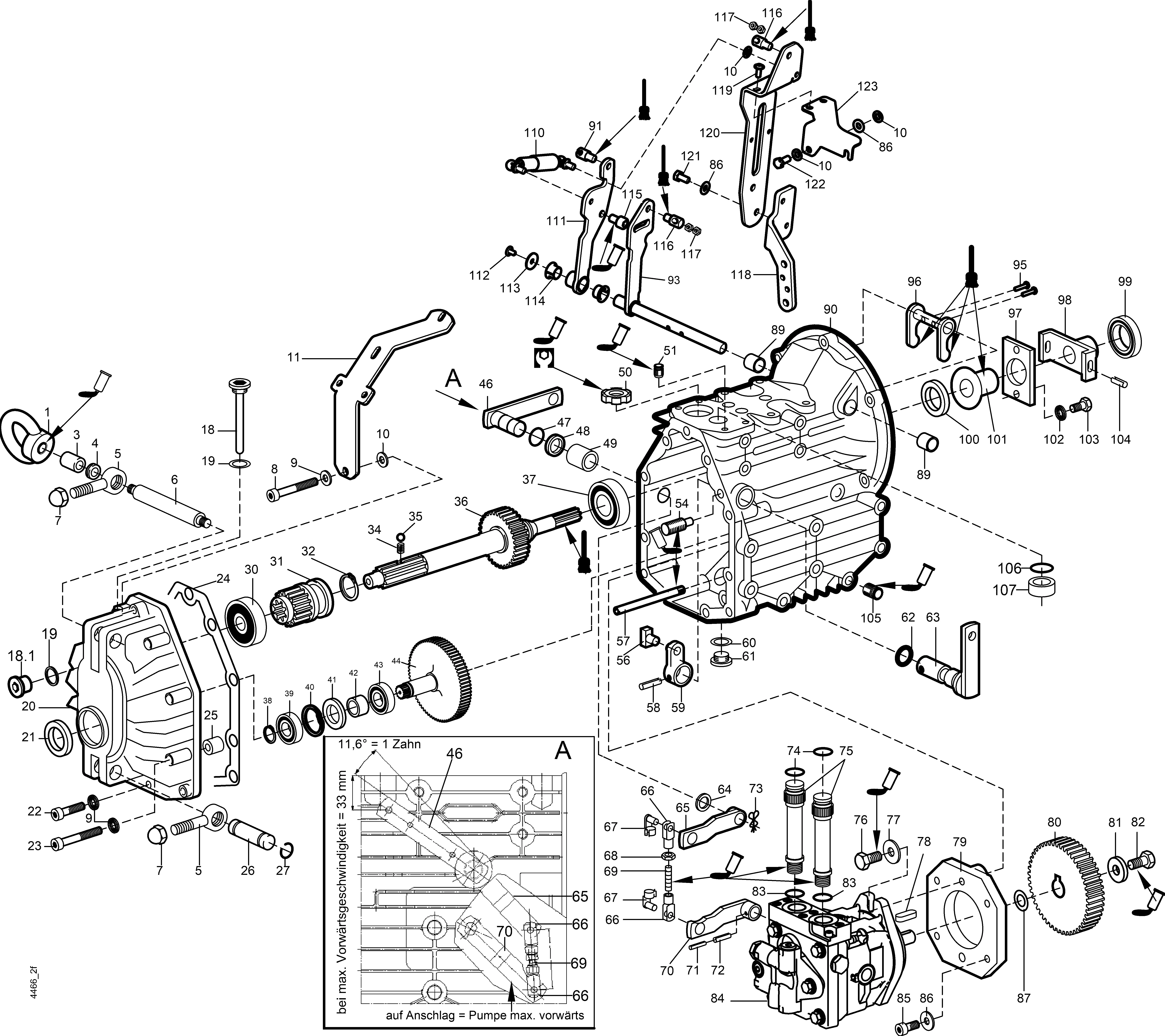 Getriebe, Hydraulikpumpe APC-10LR