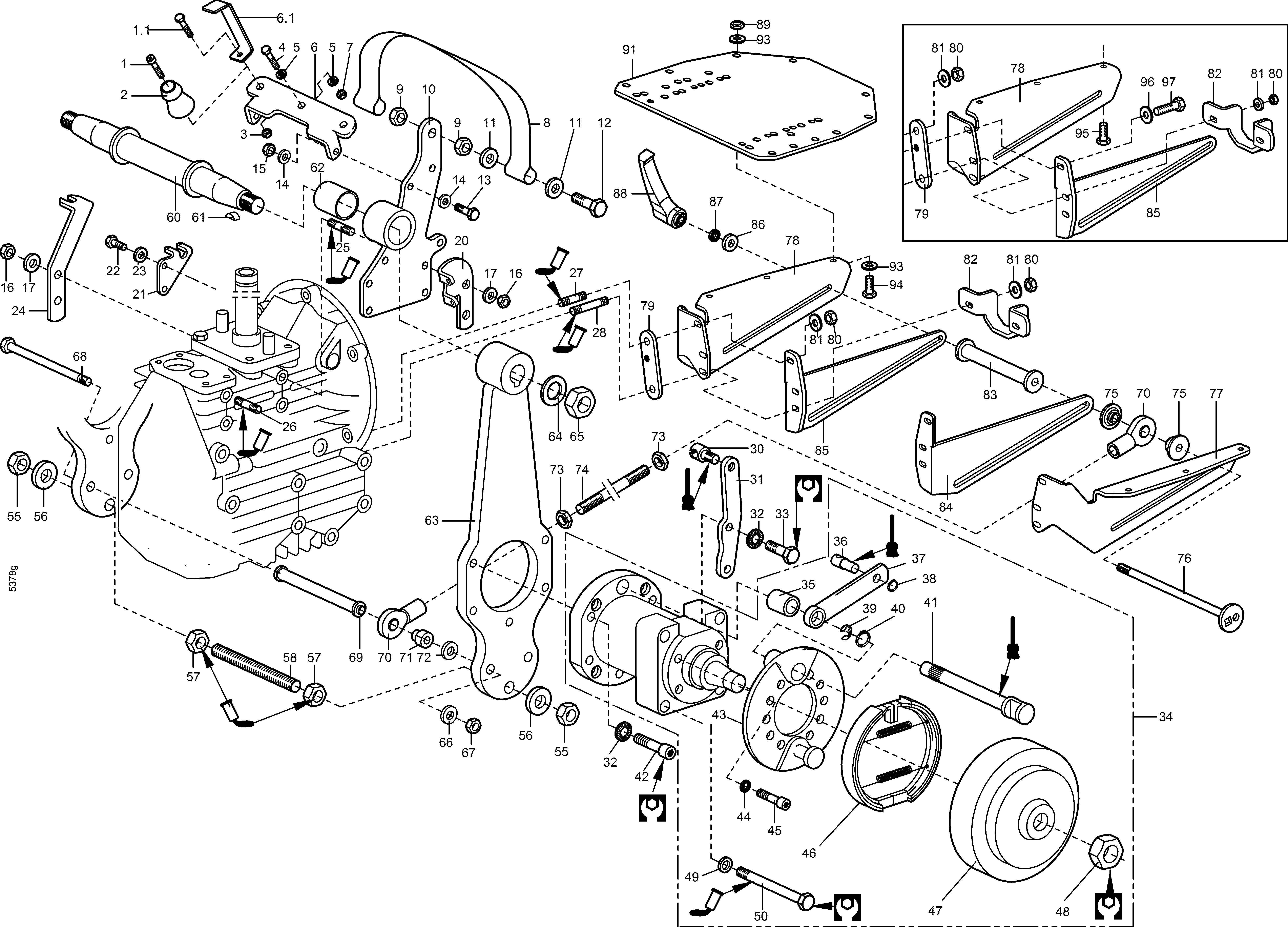 Axe de portail 5939 011