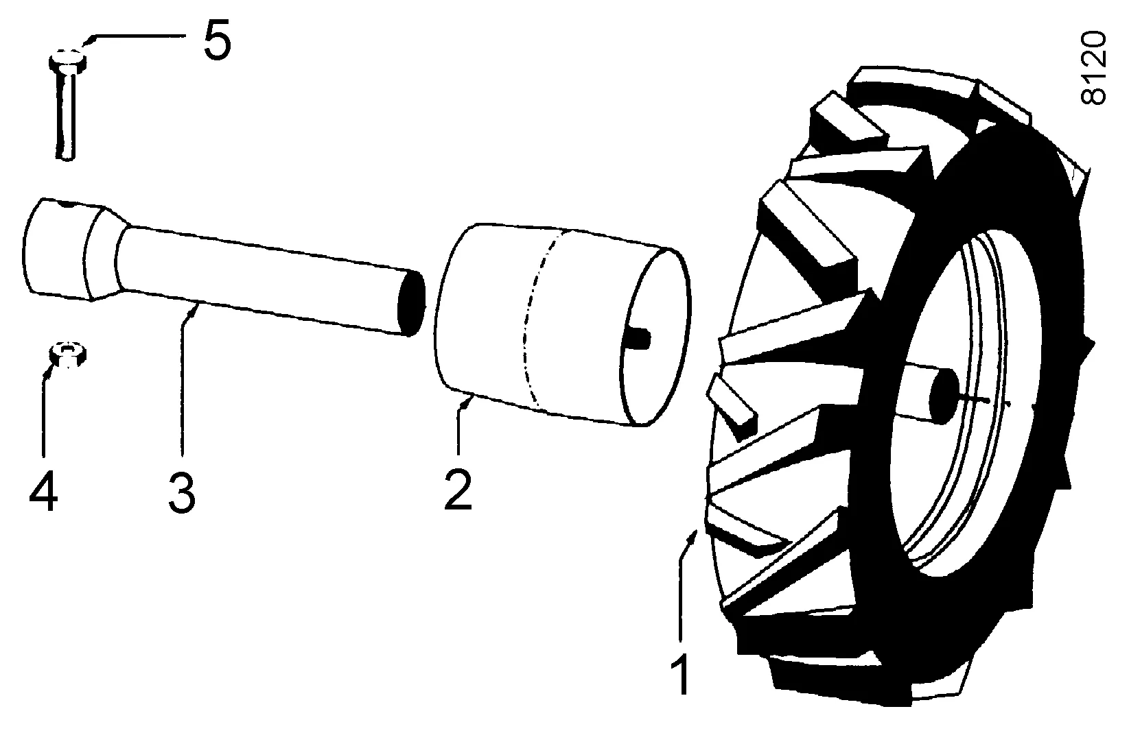Paar Zwillings-Triebräder 4390 311