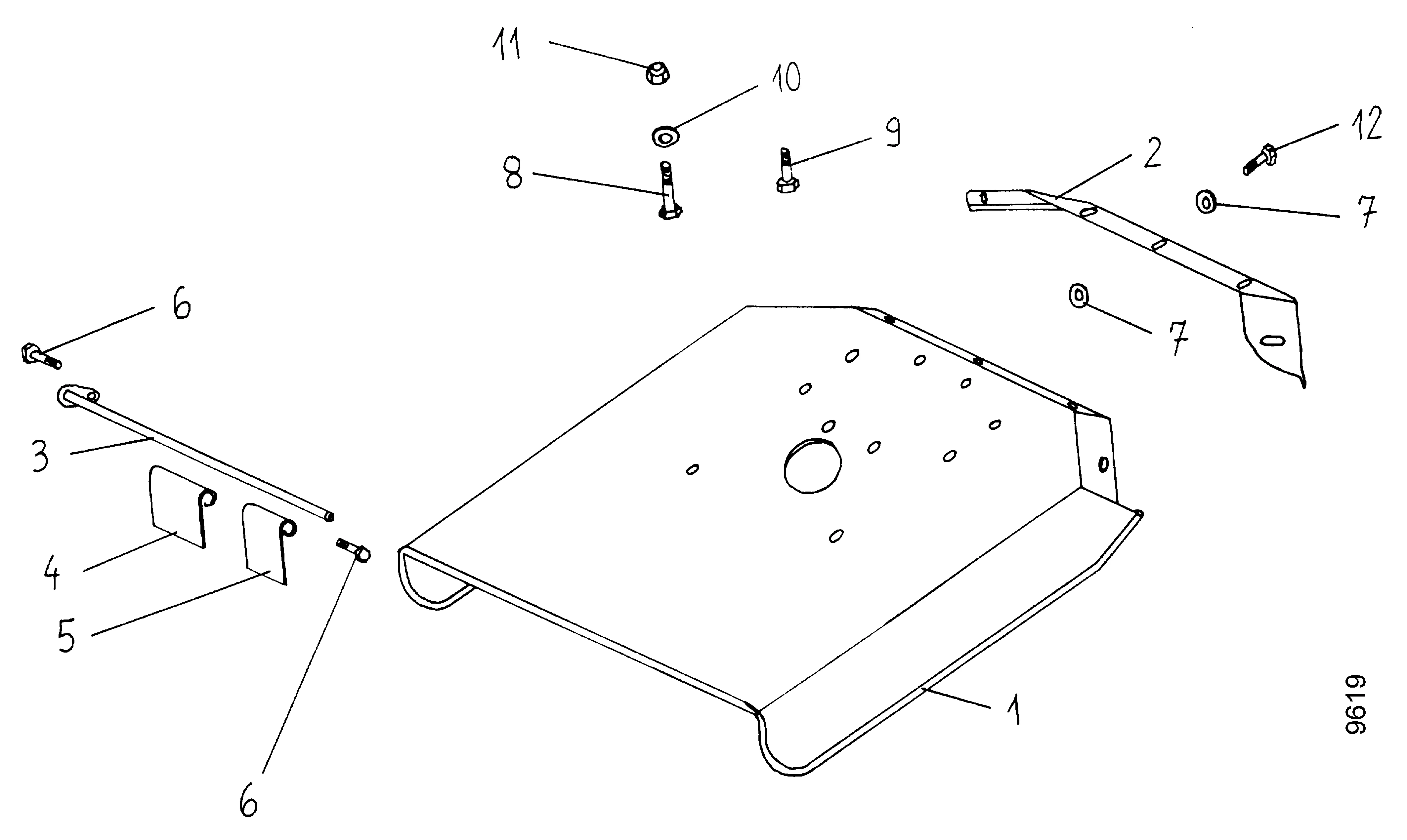 Anbau-Sichelmulcher , Gehäuse 5956 511
