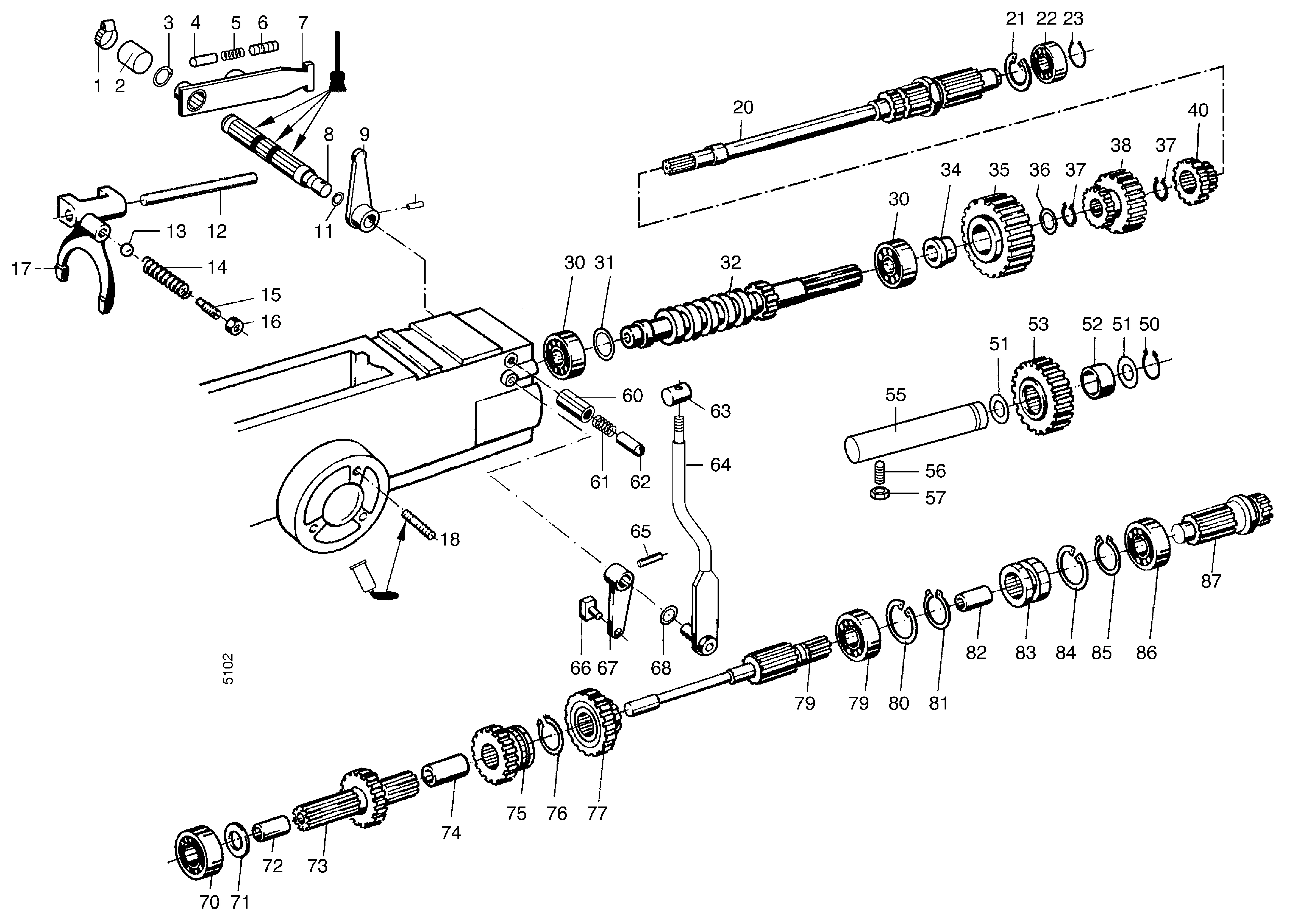 Boite de vitesses 3700 721