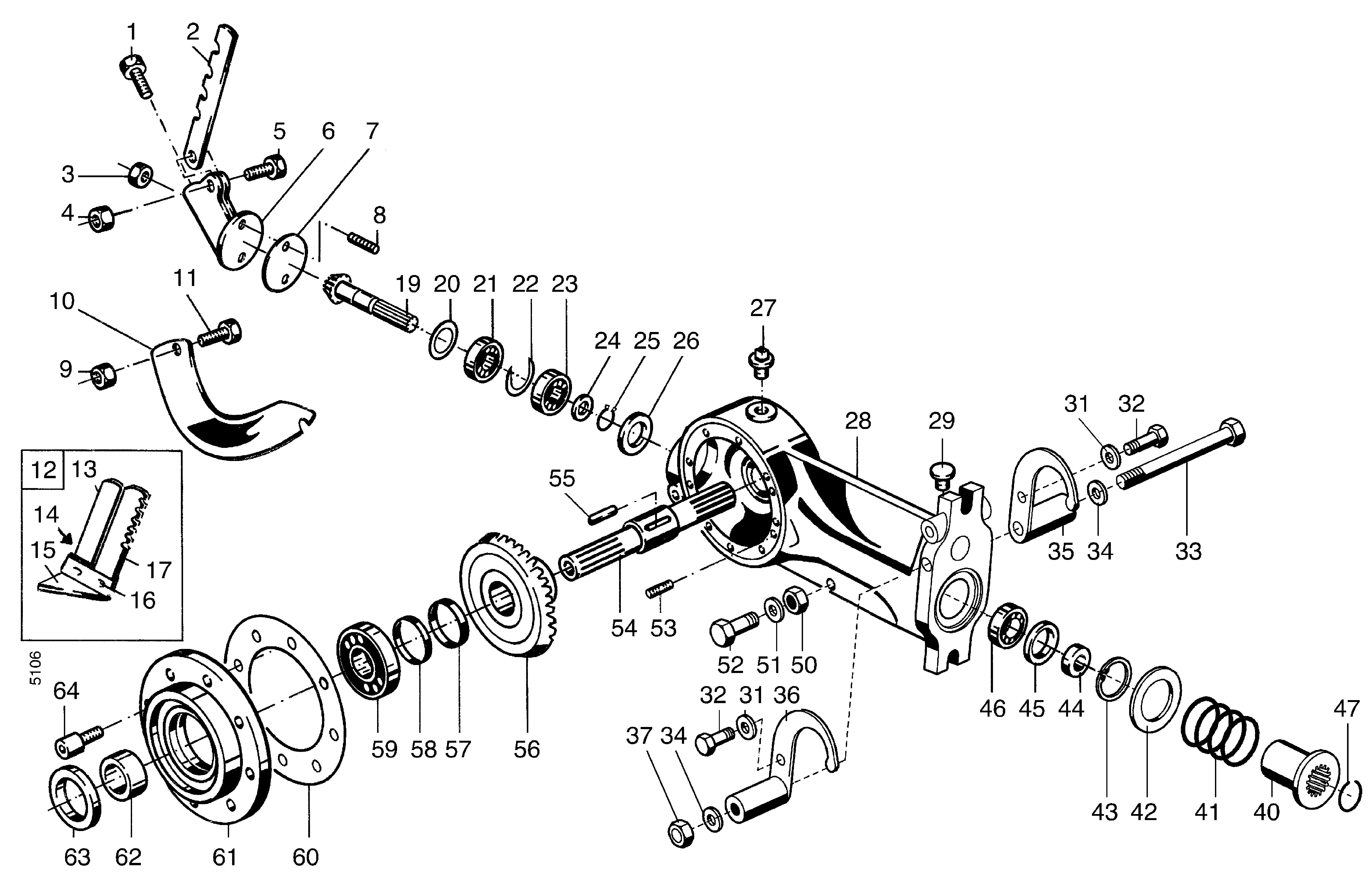 Fräsgetriebe 3701 021