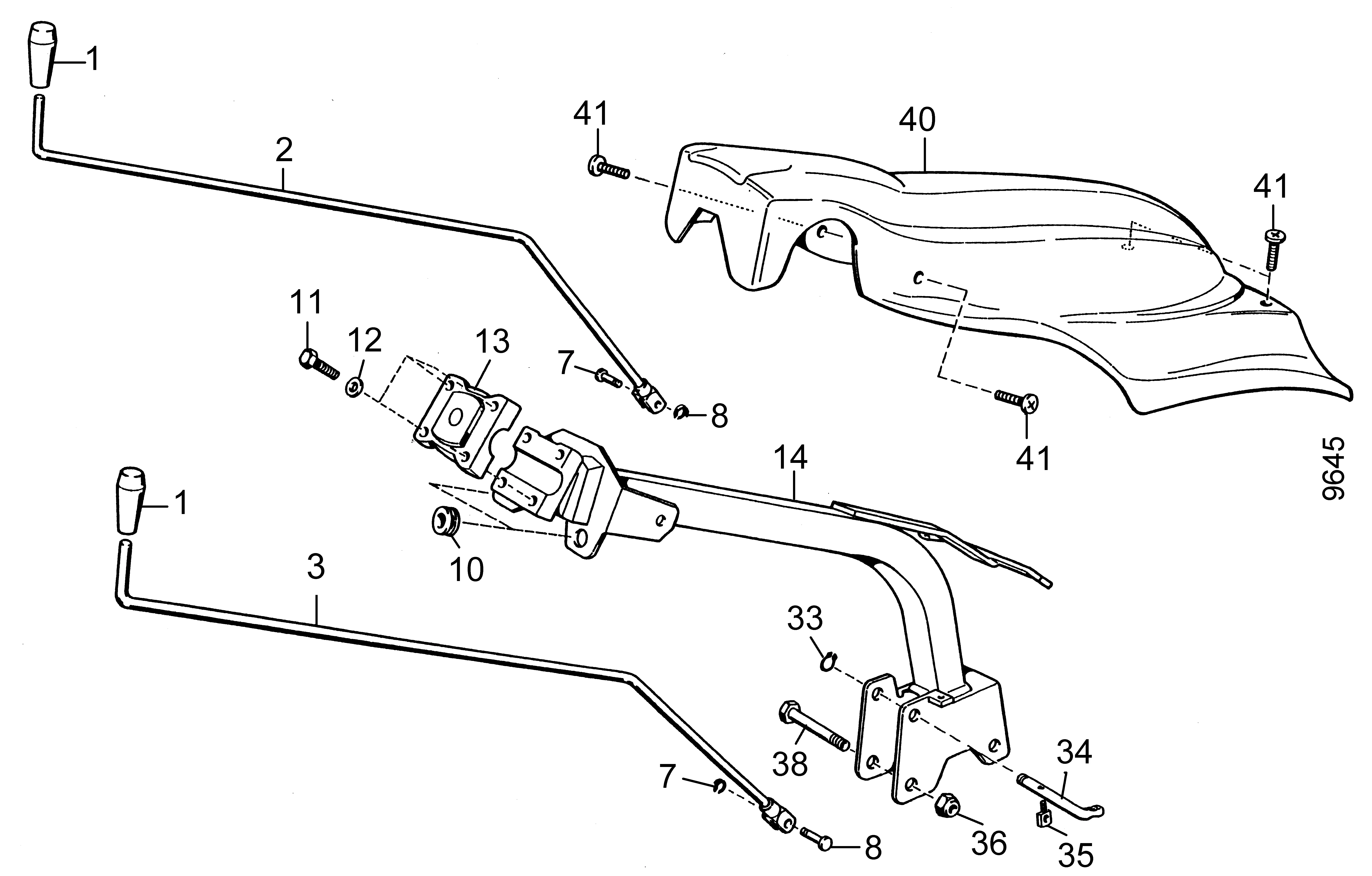 Mancheron inférieur, tiges cde