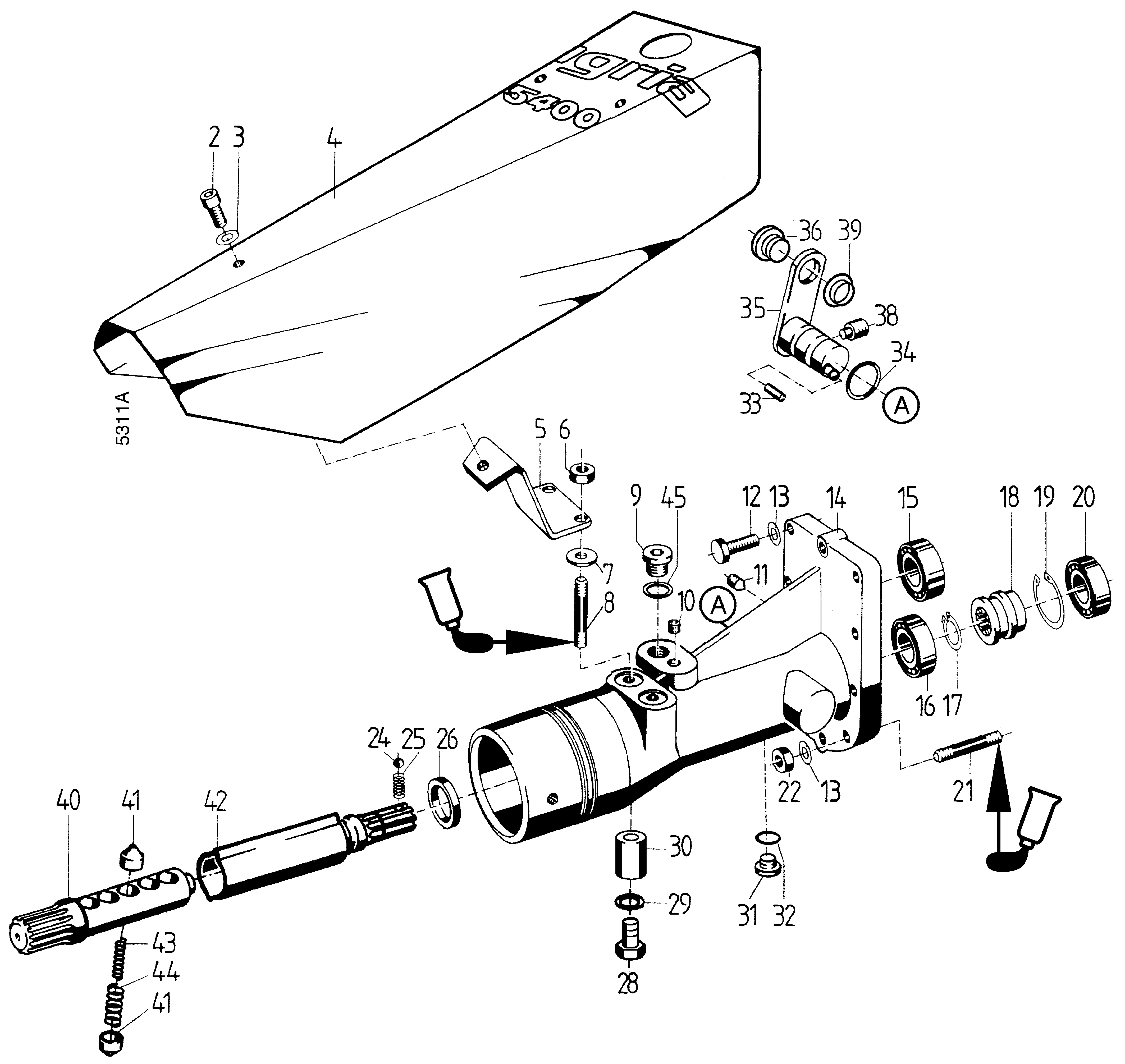 Planetenmähwerk, Mähwerkgehäuse, Schaltung