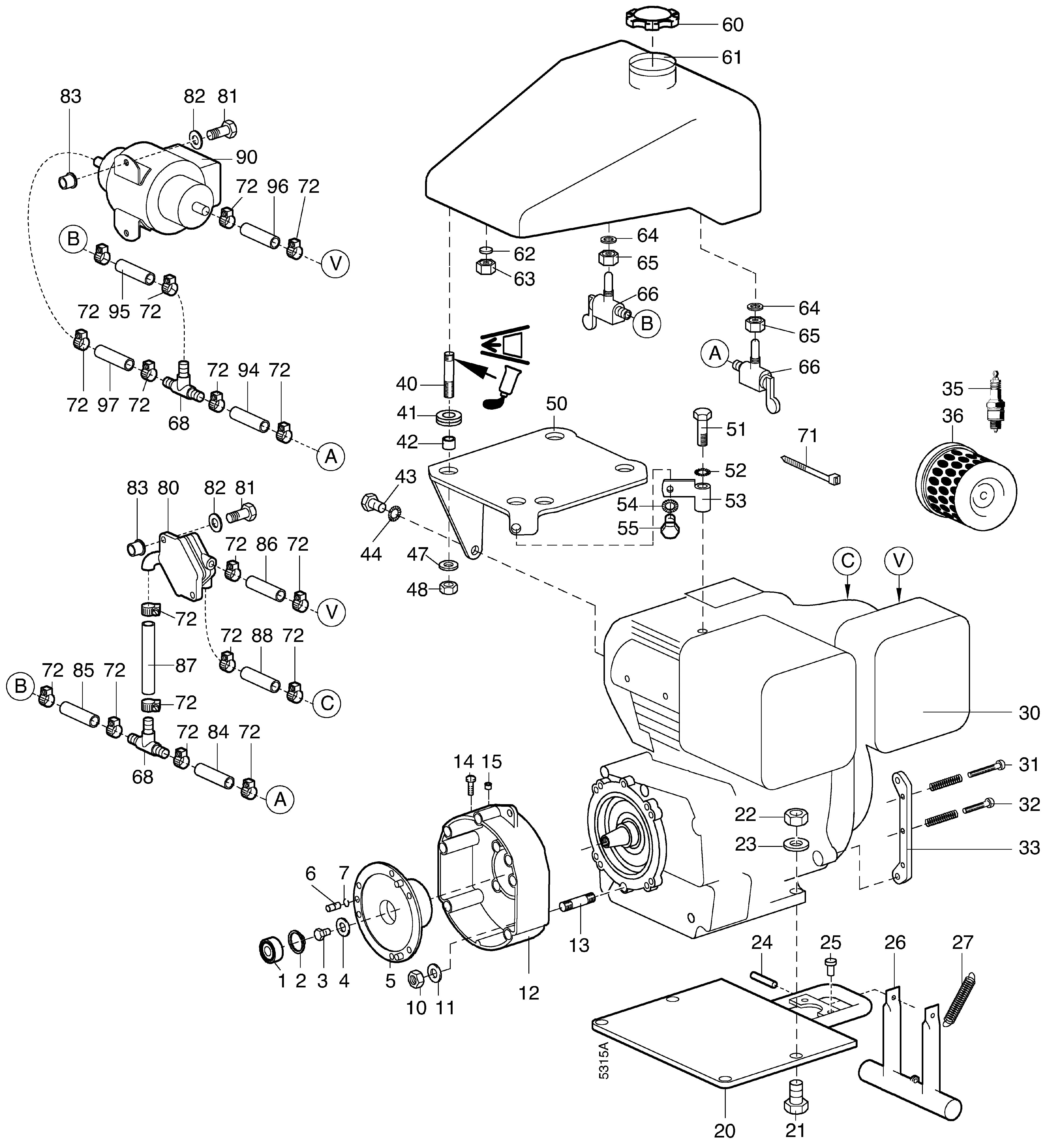 Engine-accessories Kubota GH400
