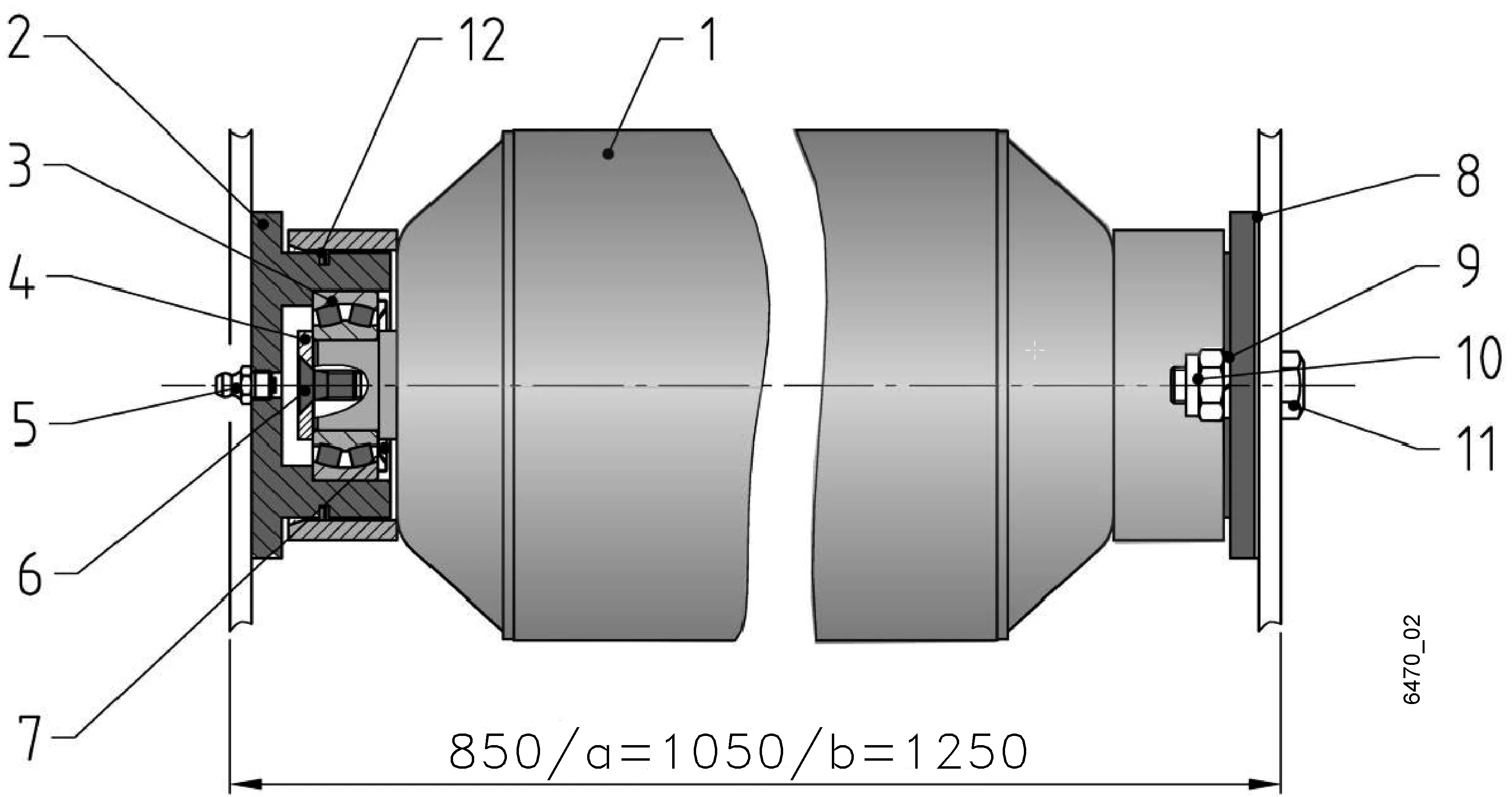 Anbau-Safety-Mulcher, Laufwalze