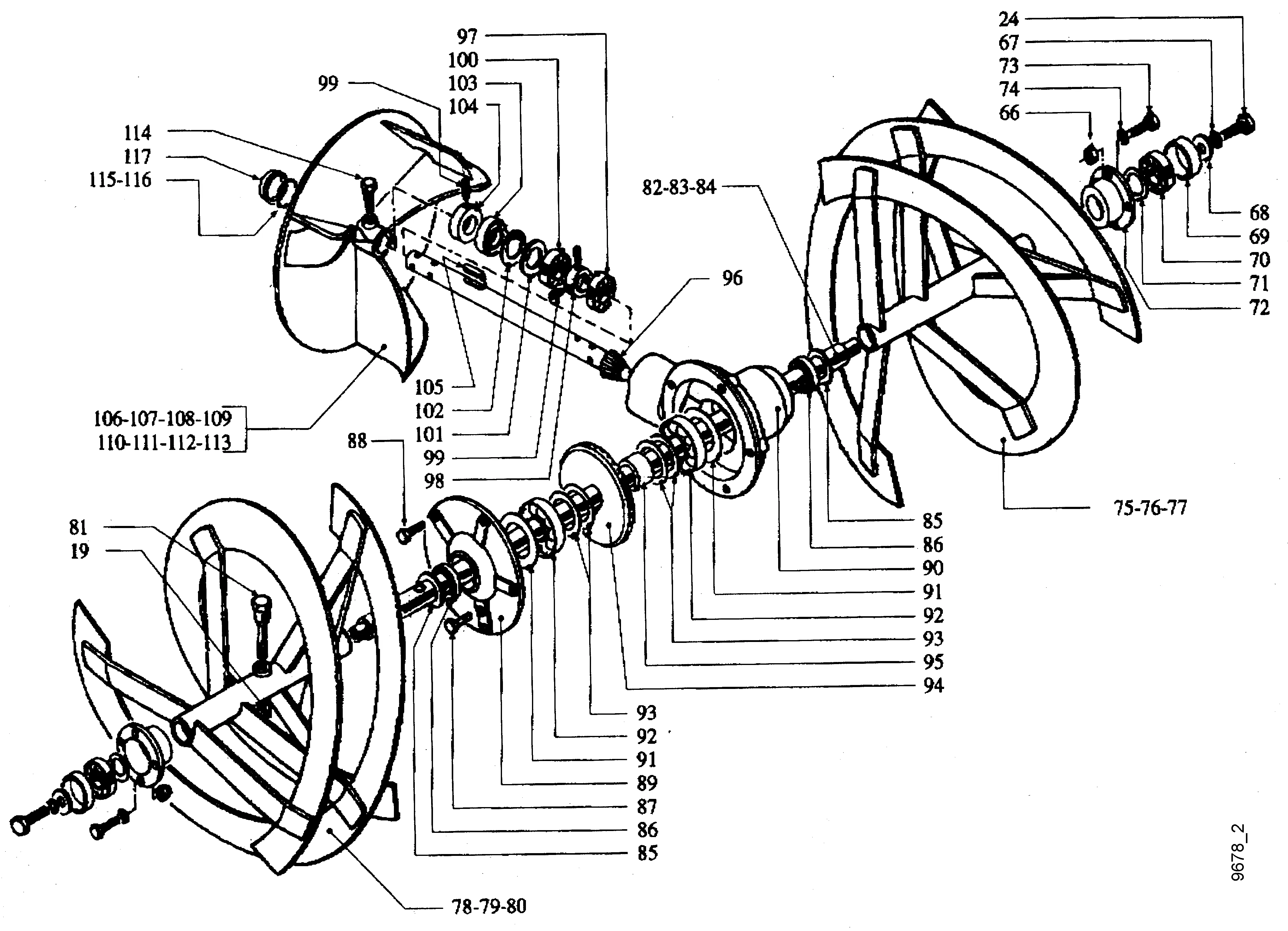 Anbau-Schneefräse, Fräsgehäuse Artikel 3695021