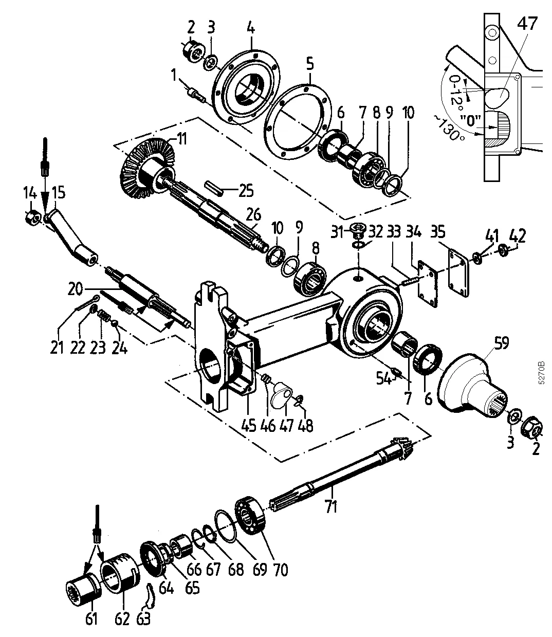 Entraînement râteau égalisateur