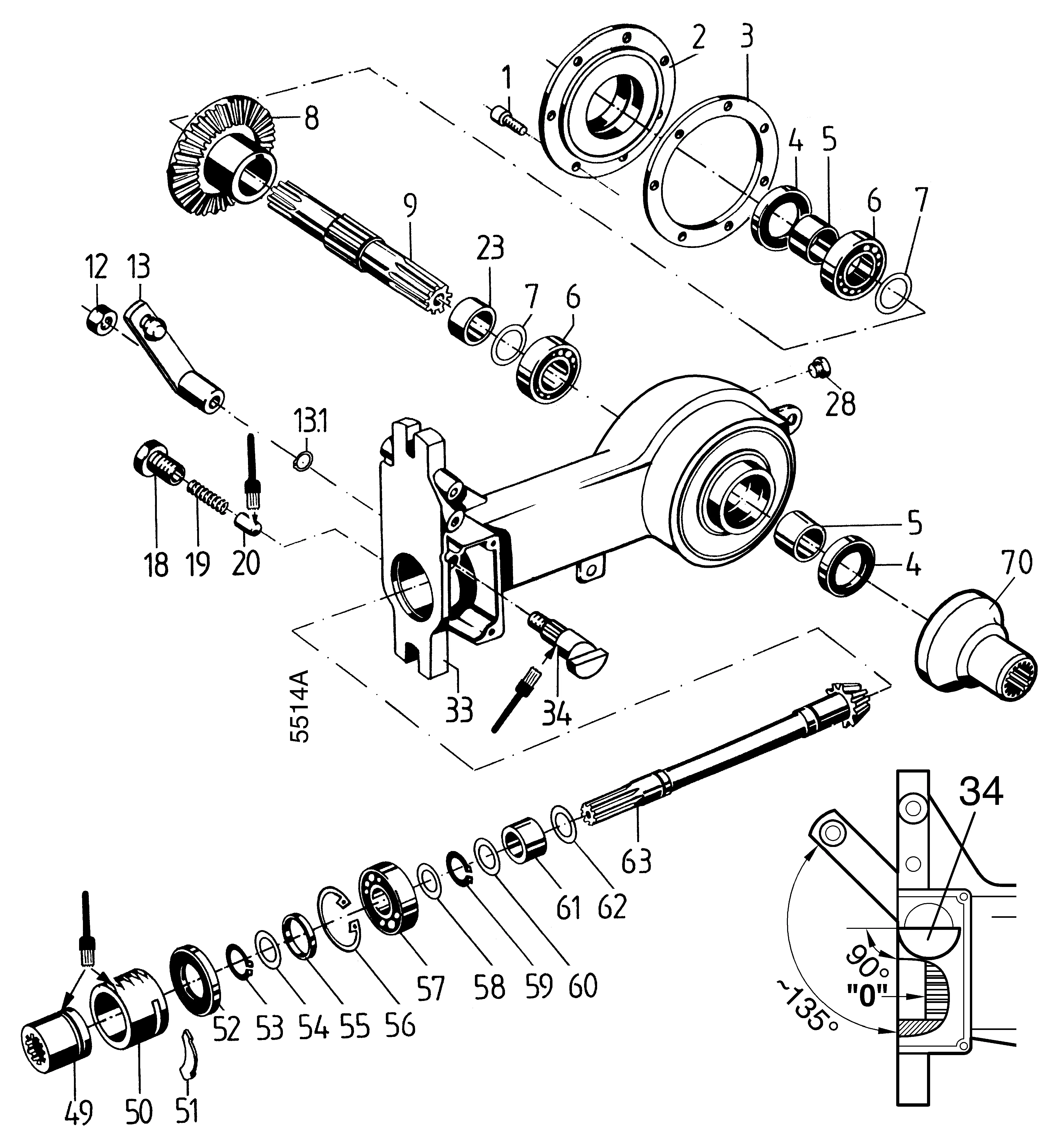 Entraînement râteau égalisateur