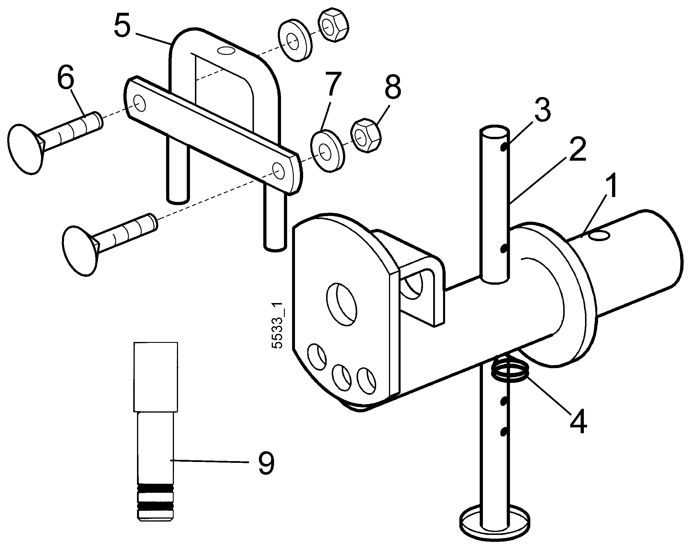 Zwischenträger Schneeräumer Artikel 3640041