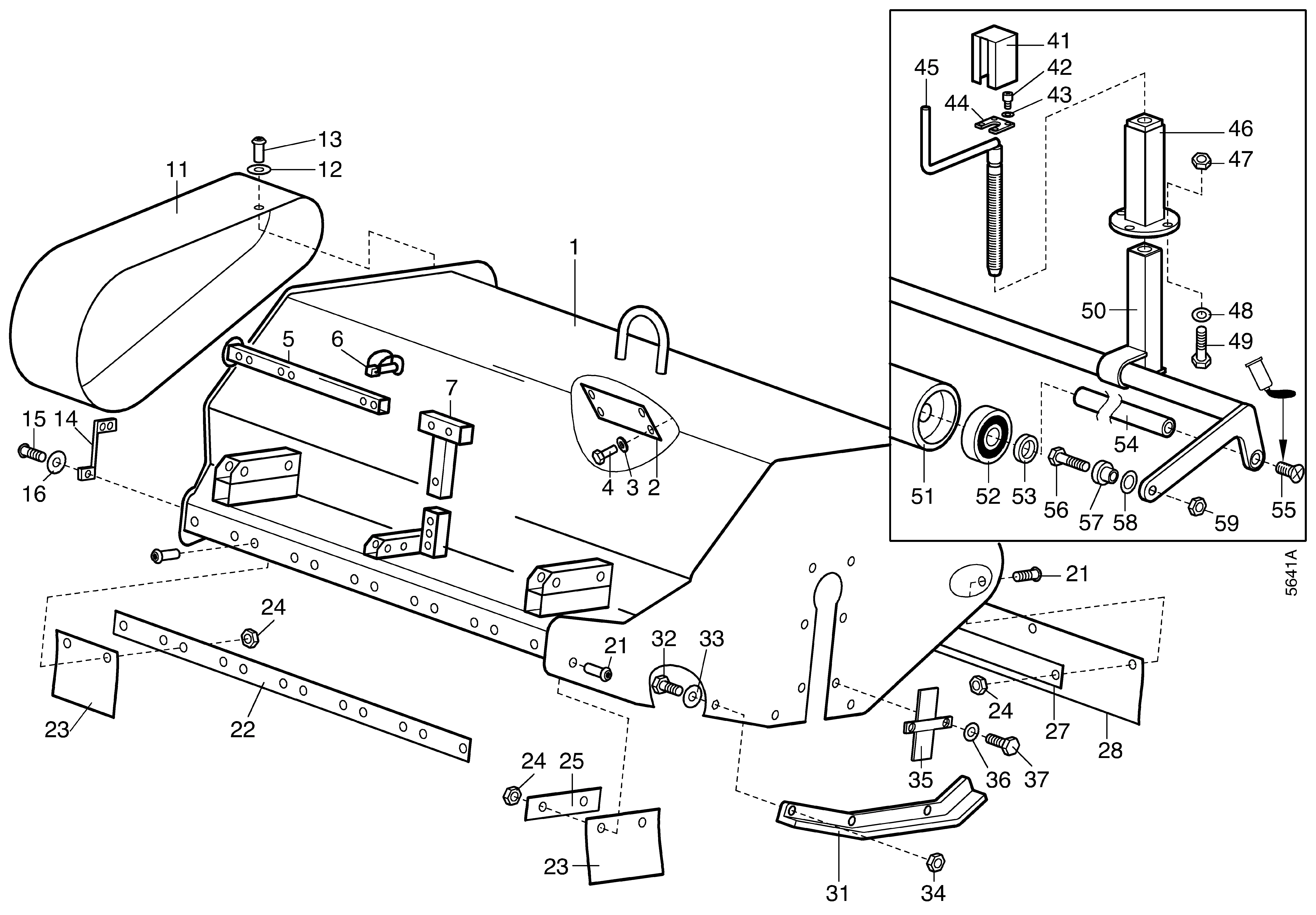 Anbau-Schlegelmulcher 100cm 5956 622, Gehäuse