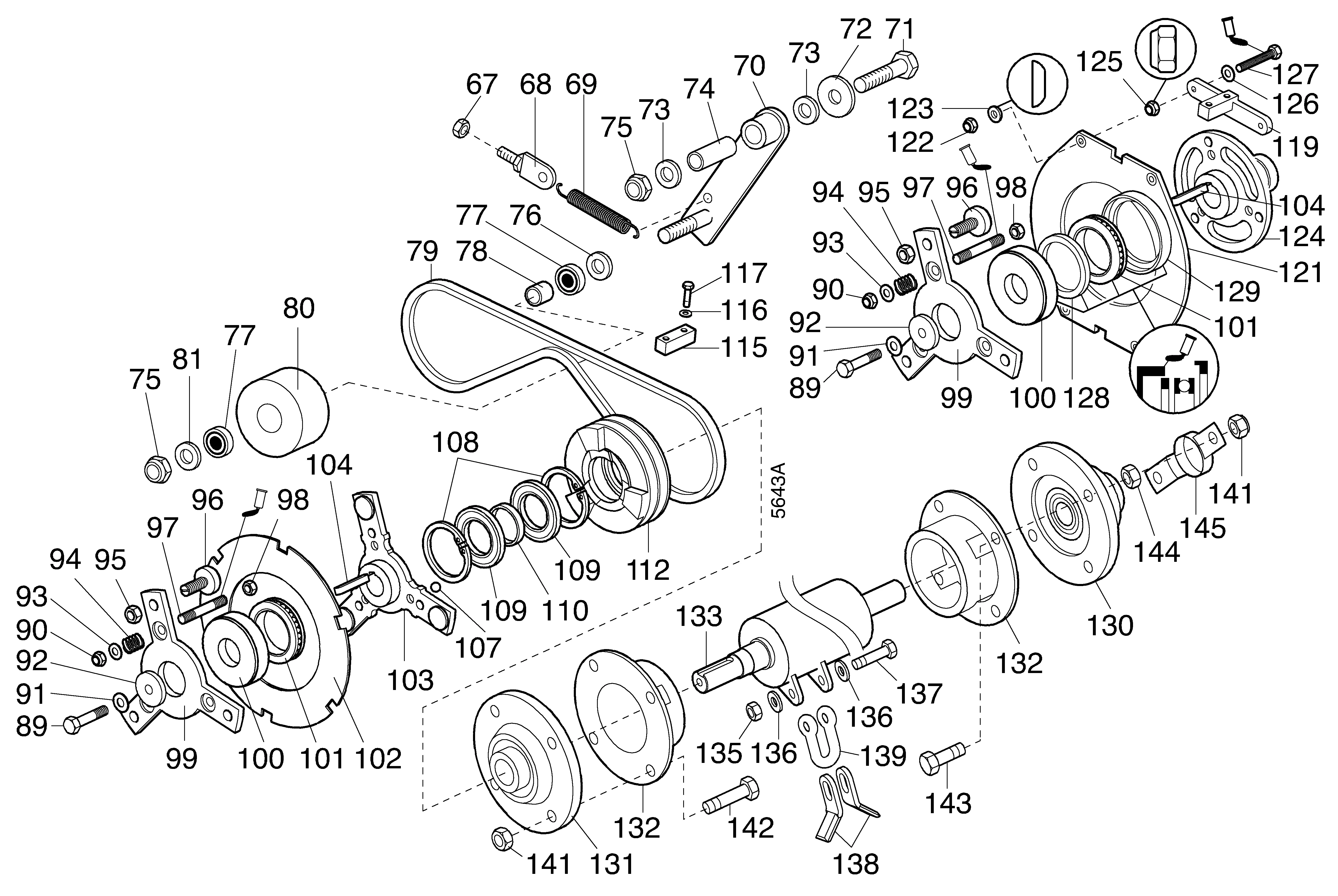 Anbau-Schlegelmulcher 100cm 5956 622, Messerwalze