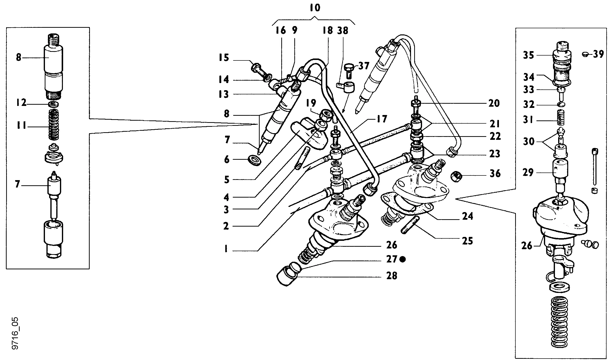 Einspritzpumpe, Einspritzdüse