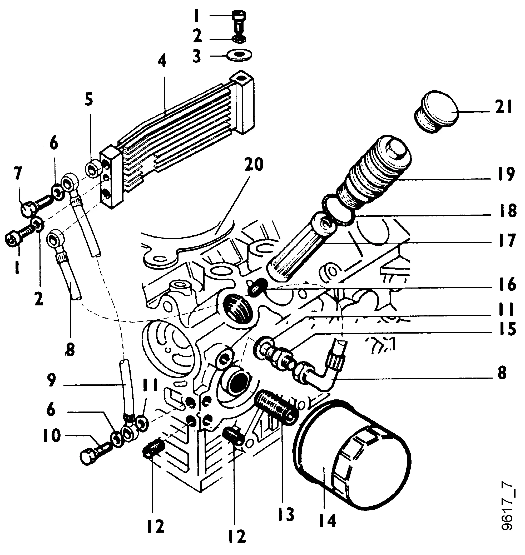 Filtre huile, Ölkühler