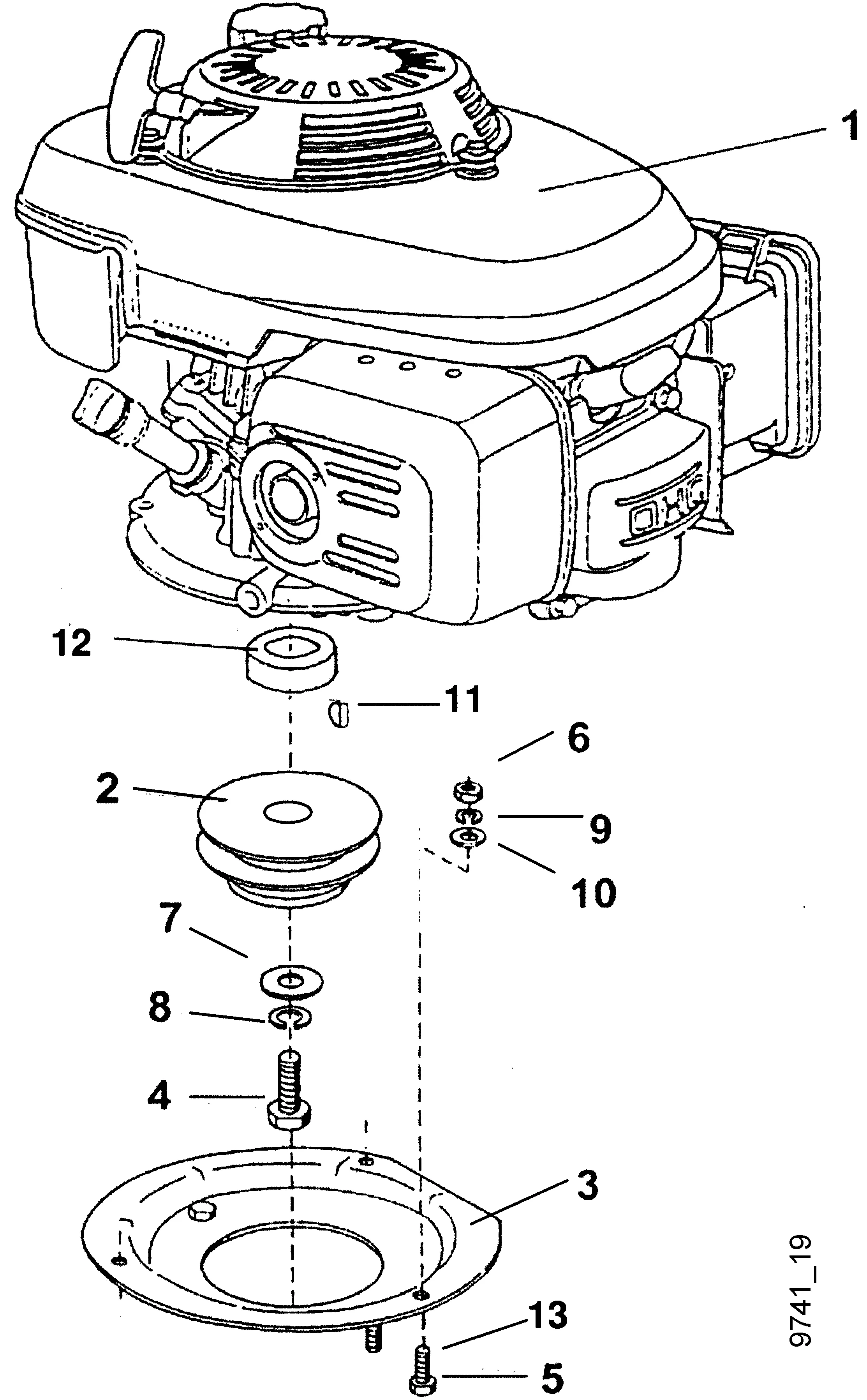 Engine assembly Briggs 875iS