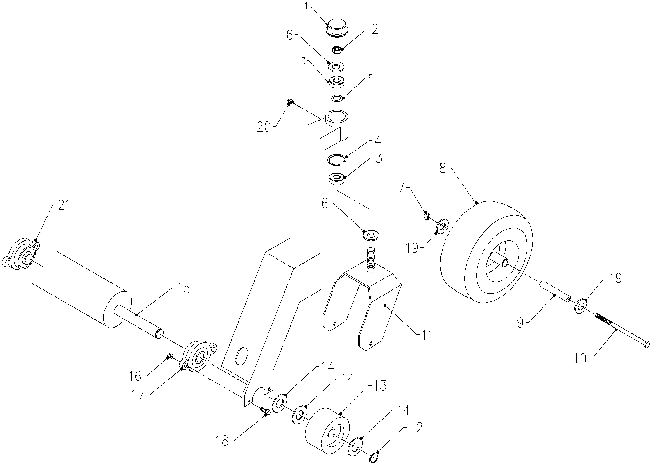 Sichelmäher Seitenauswurf 112 cm, Stützräder