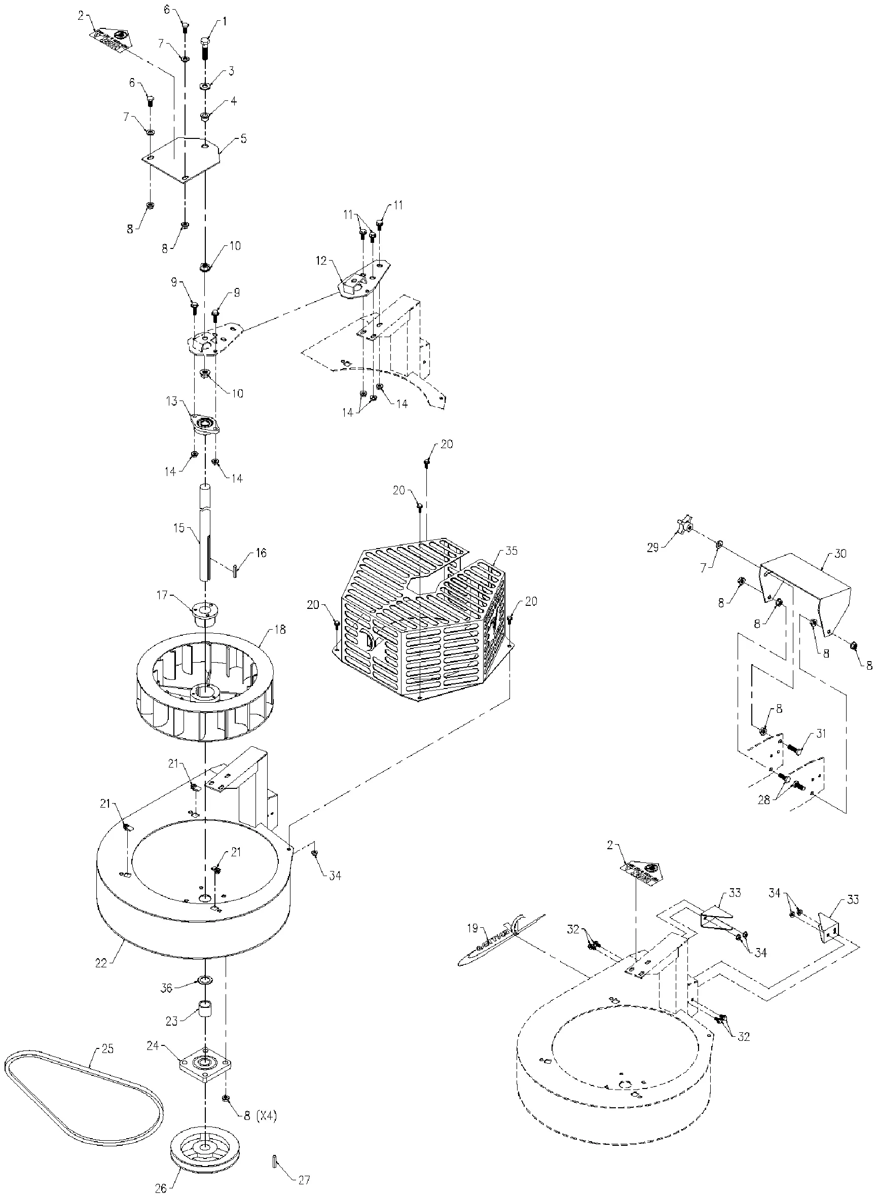 Laubbläser, Gebläse