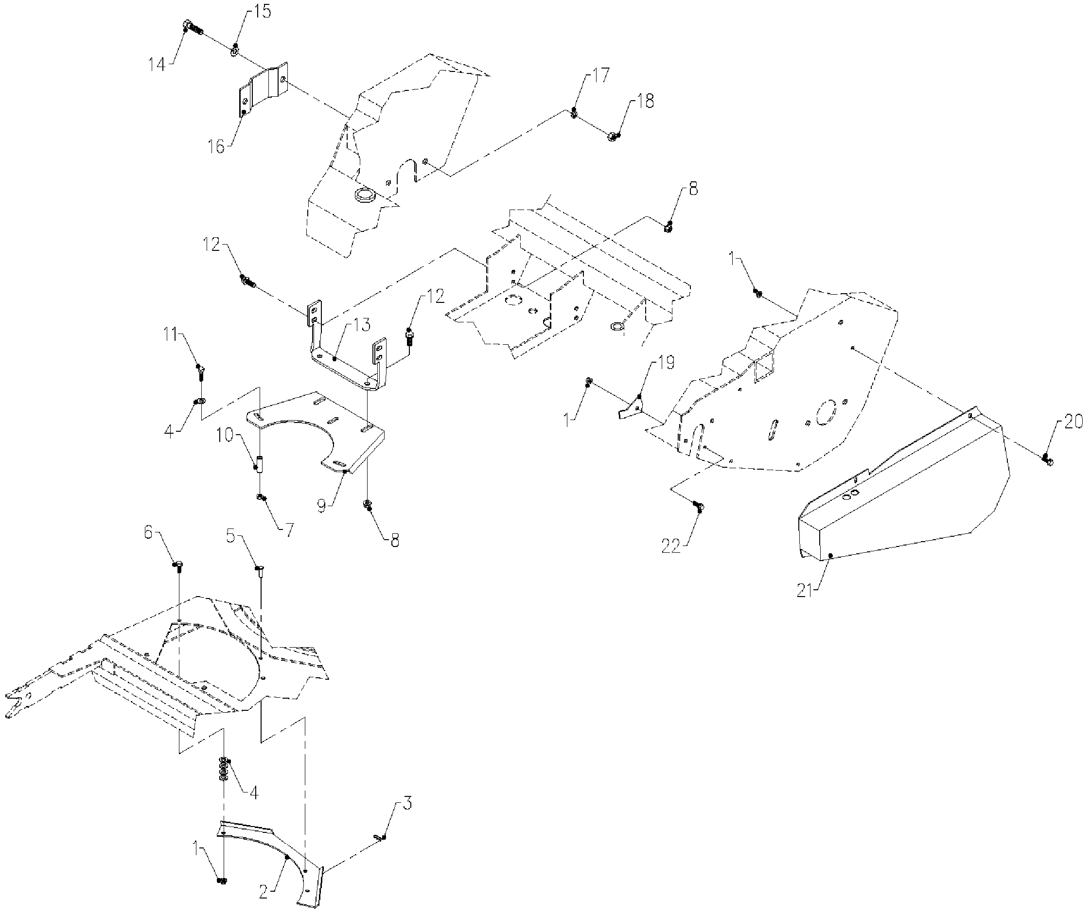 Kehrmaschine, Verkleidung