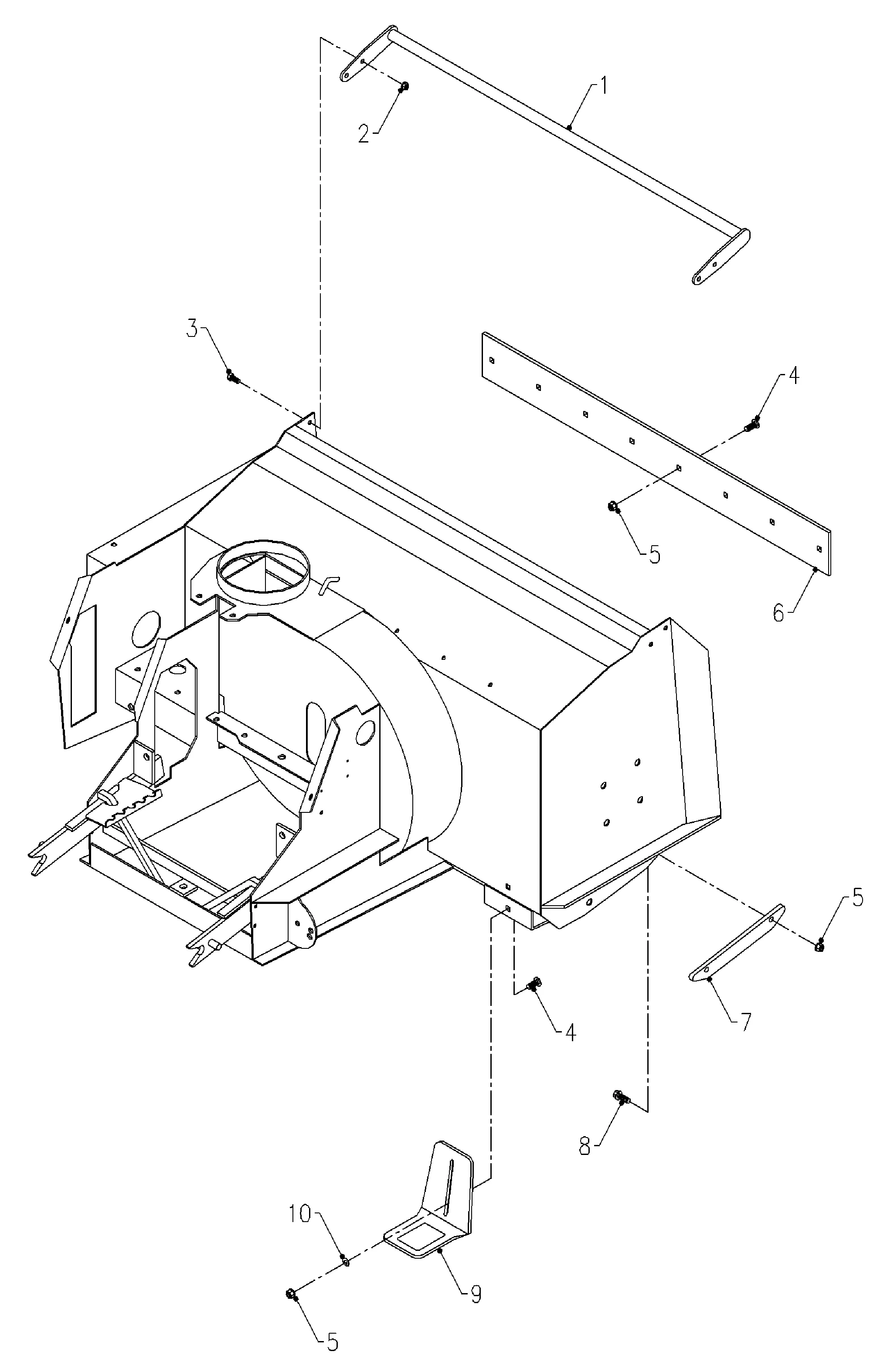 Schneefräse, Scharleiste, Gleitschuh