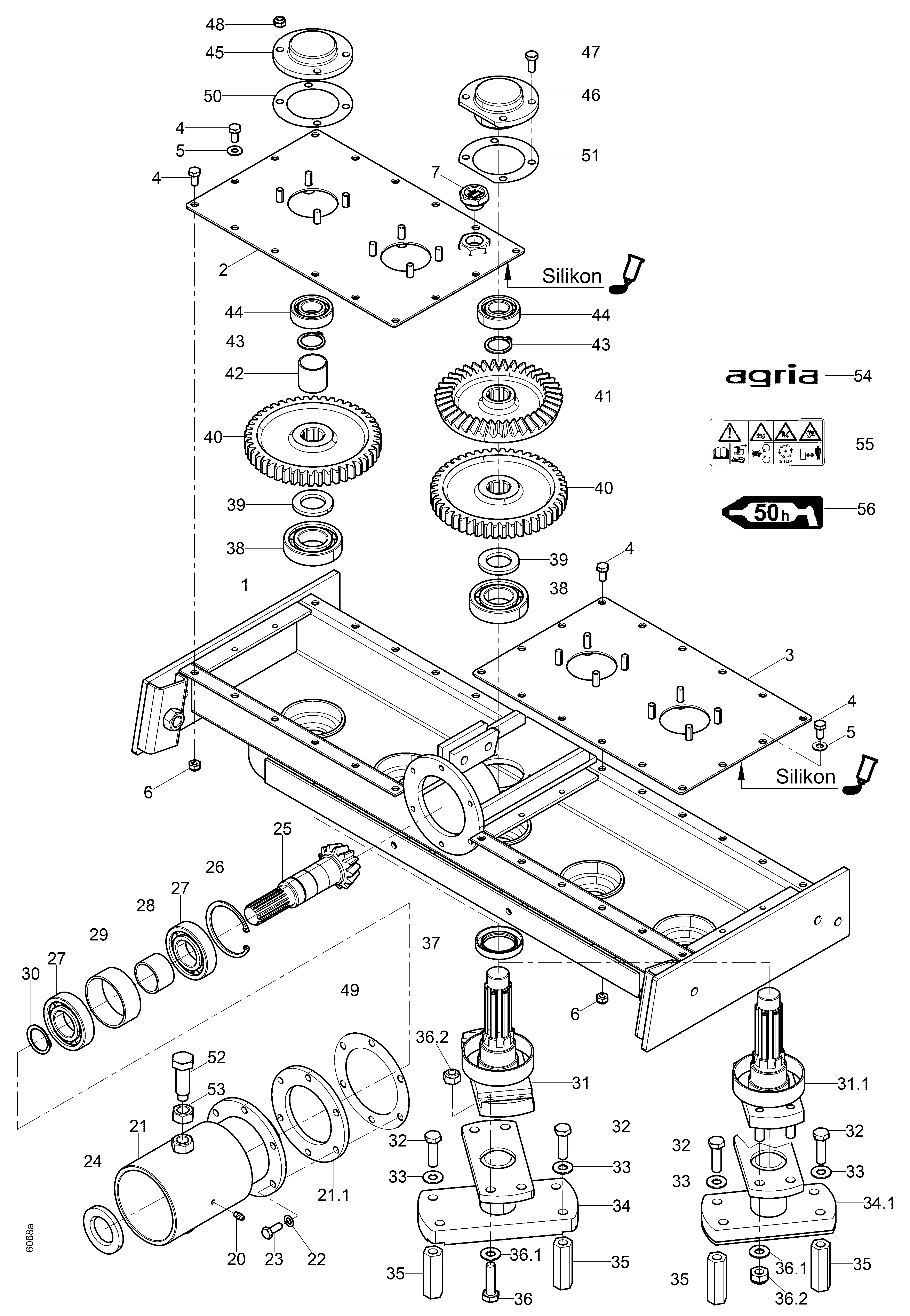 Outil d’entretien des chemins,transmission, dents