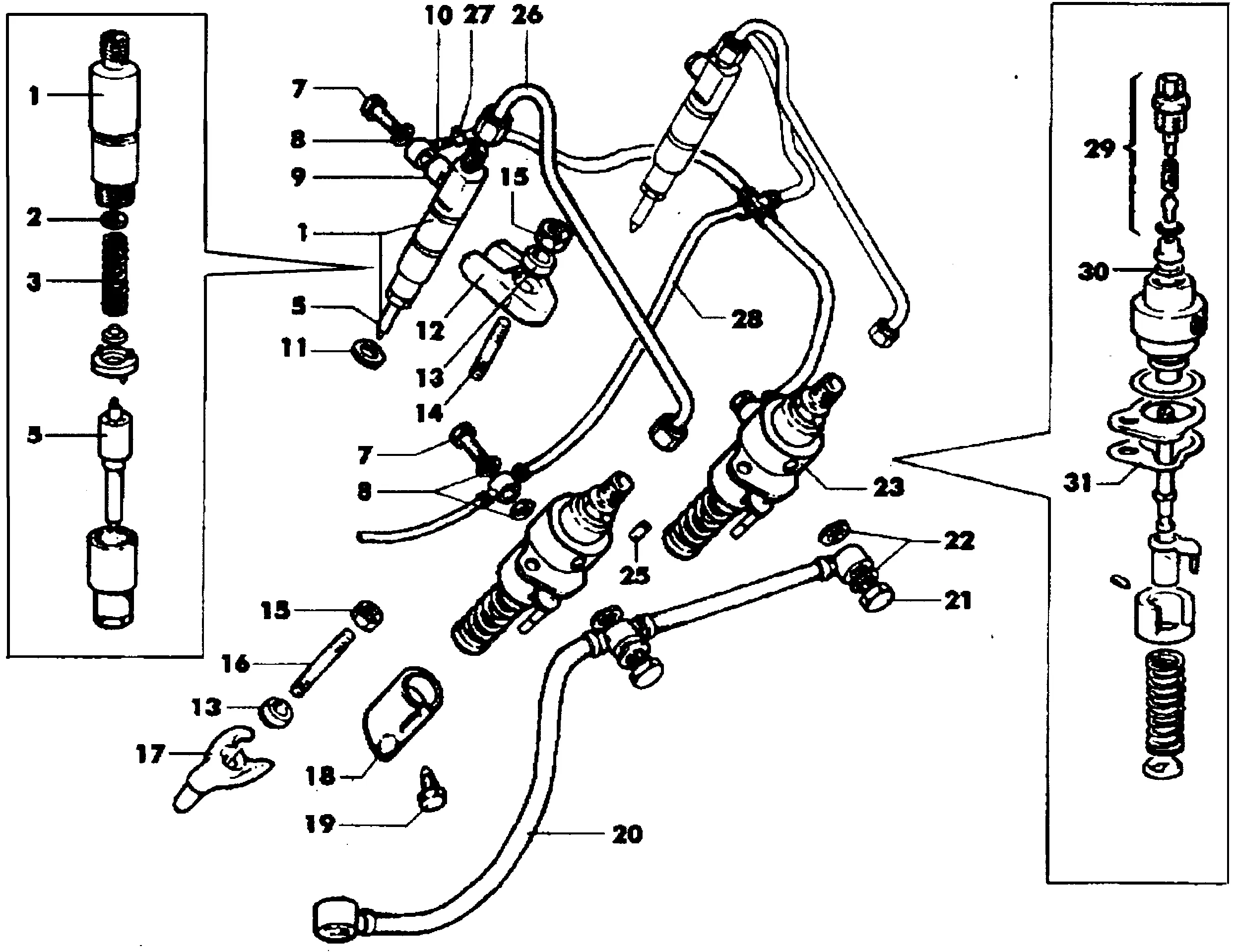 Einspritzpumpe, Einspritzdüse