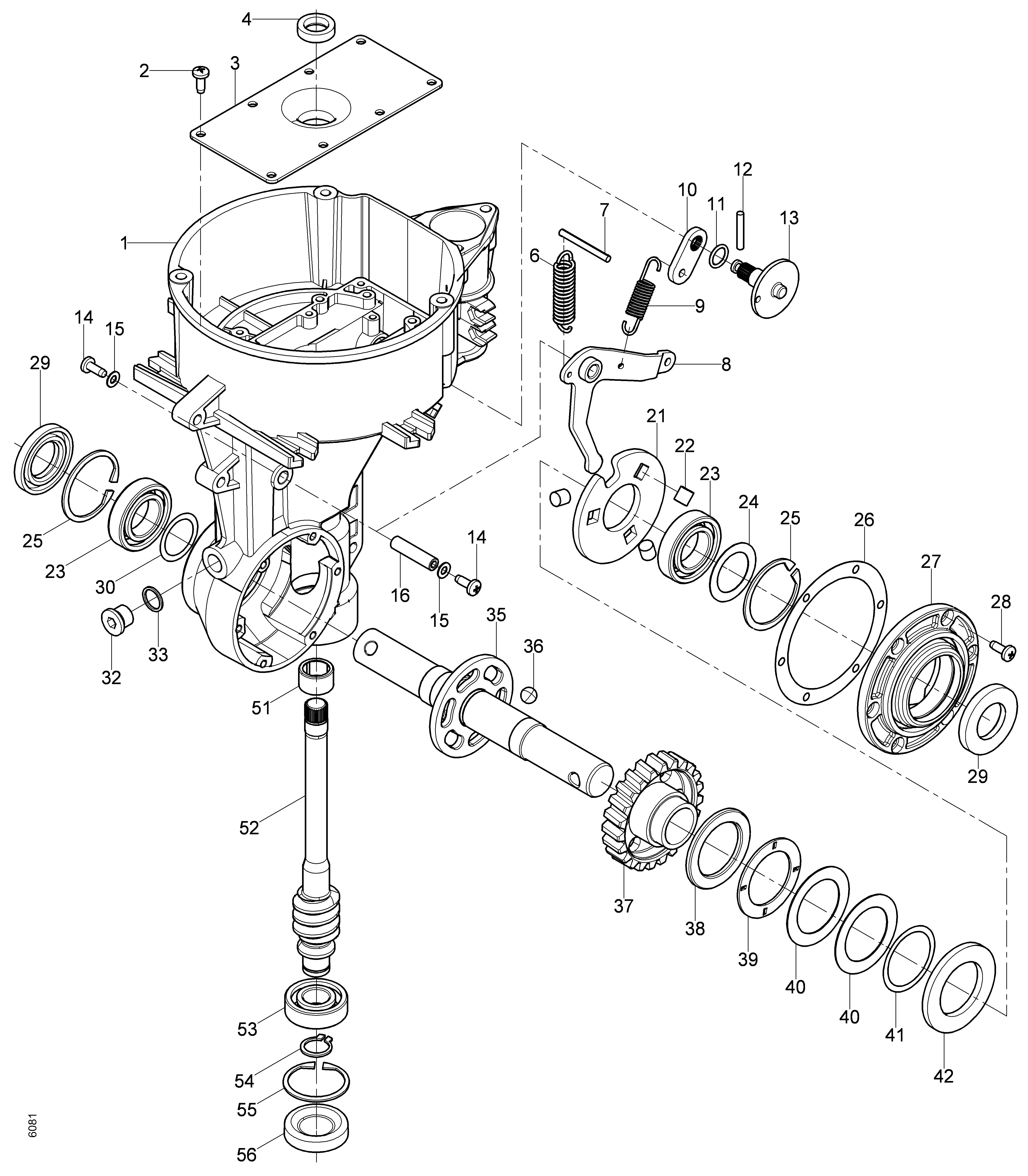 Transmission de binage