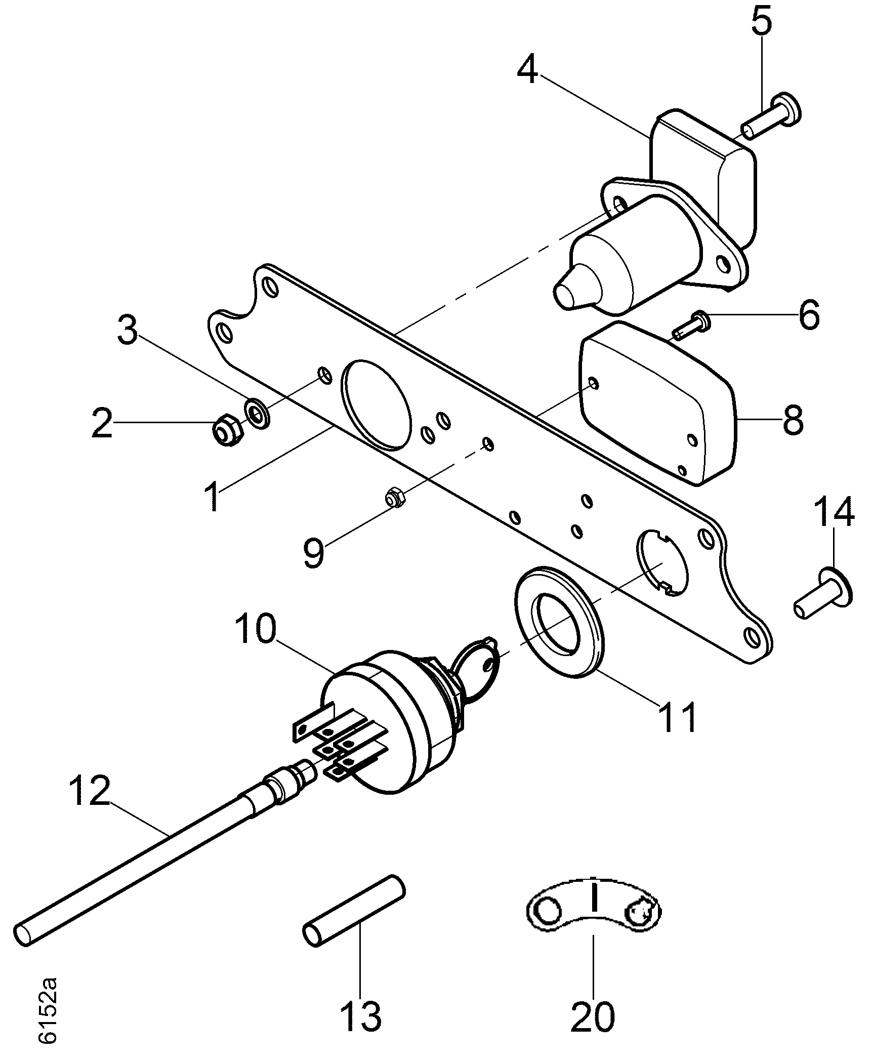 Armaturenbrett, Ausführung Benzinmotor B&S