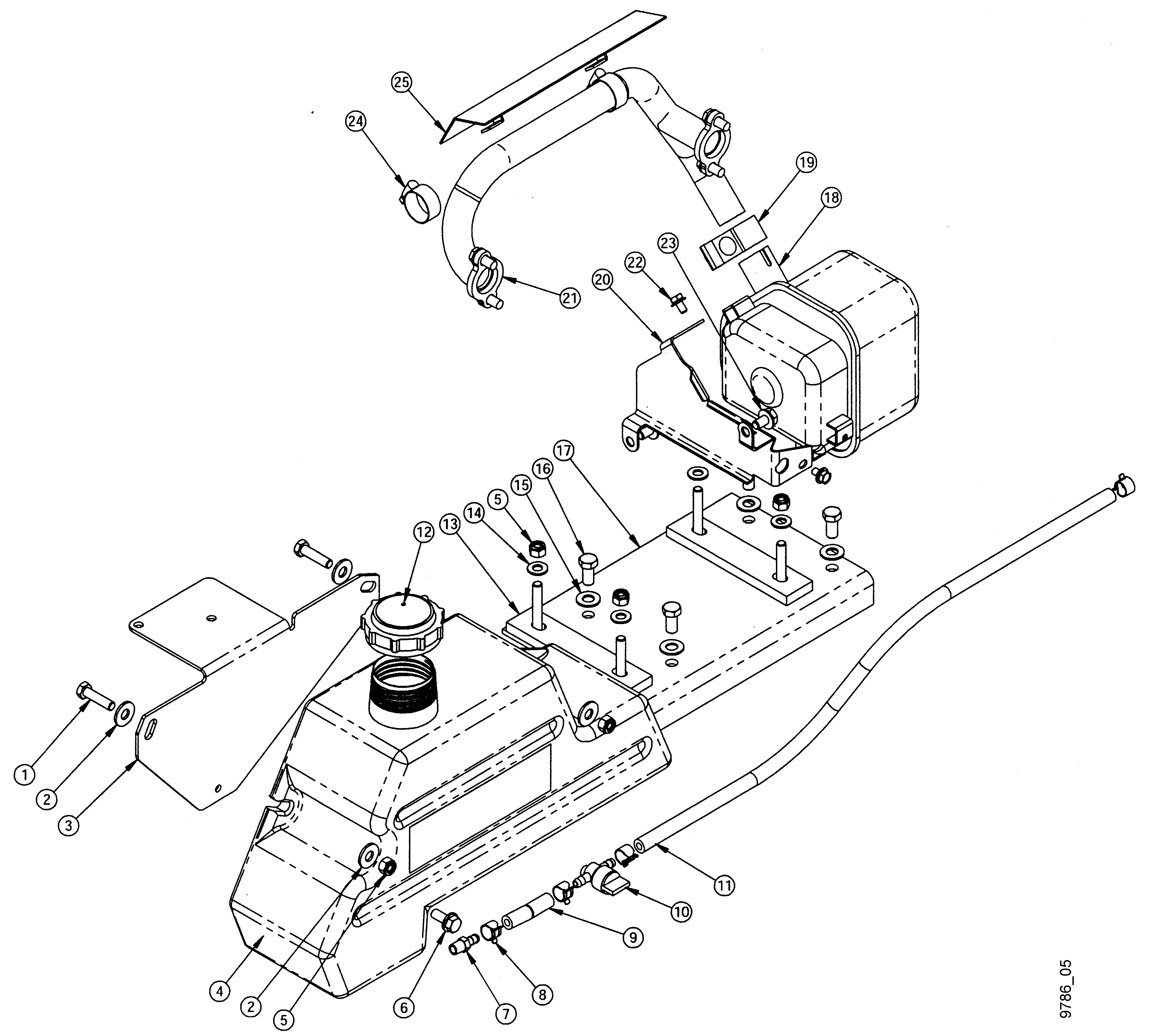 Tank, Muffler