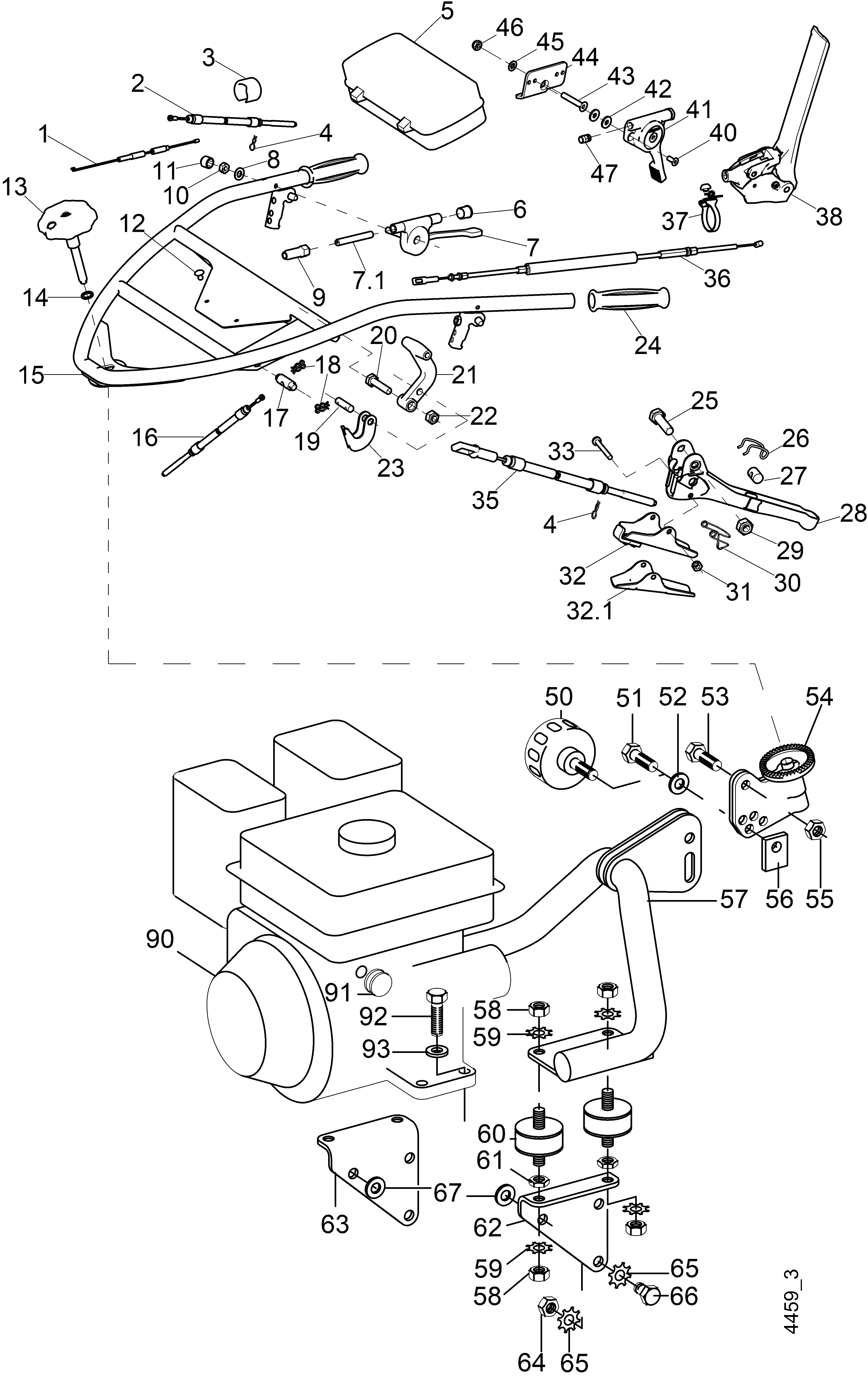 Lower steering arm, steering mechanism