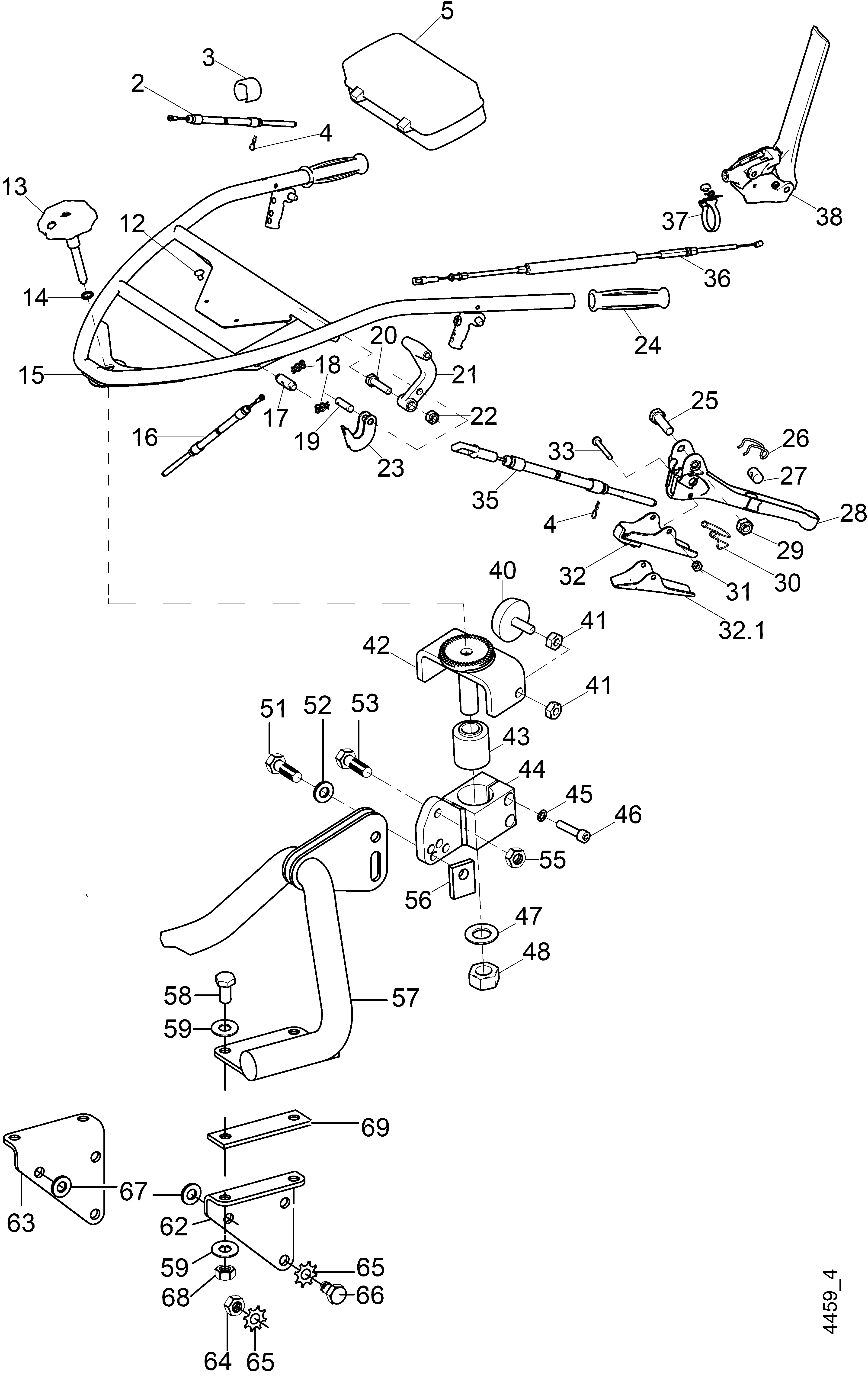 Lower steering arm, steering mechanism