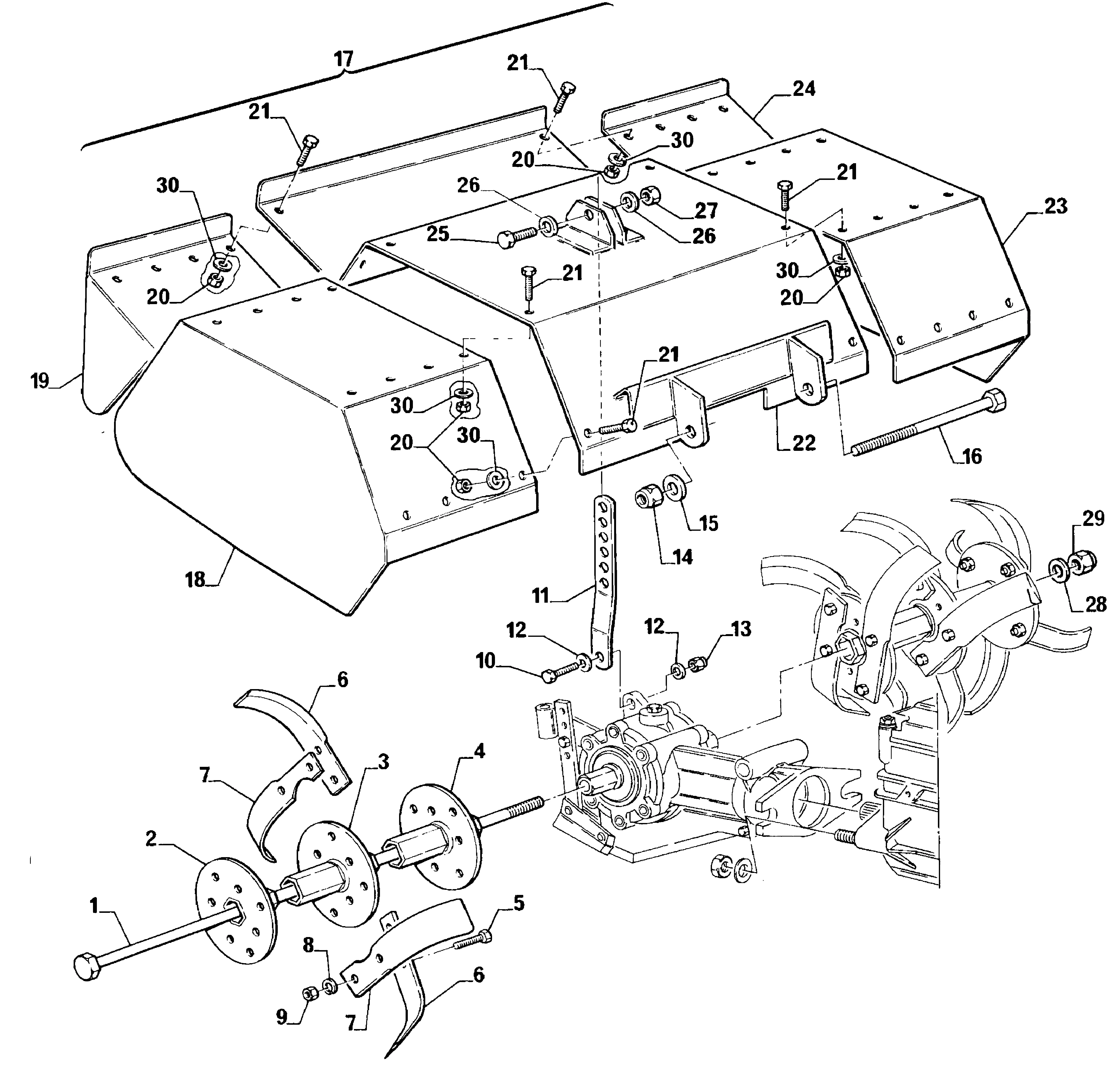 Hackwerkzeug, Schutzhaube