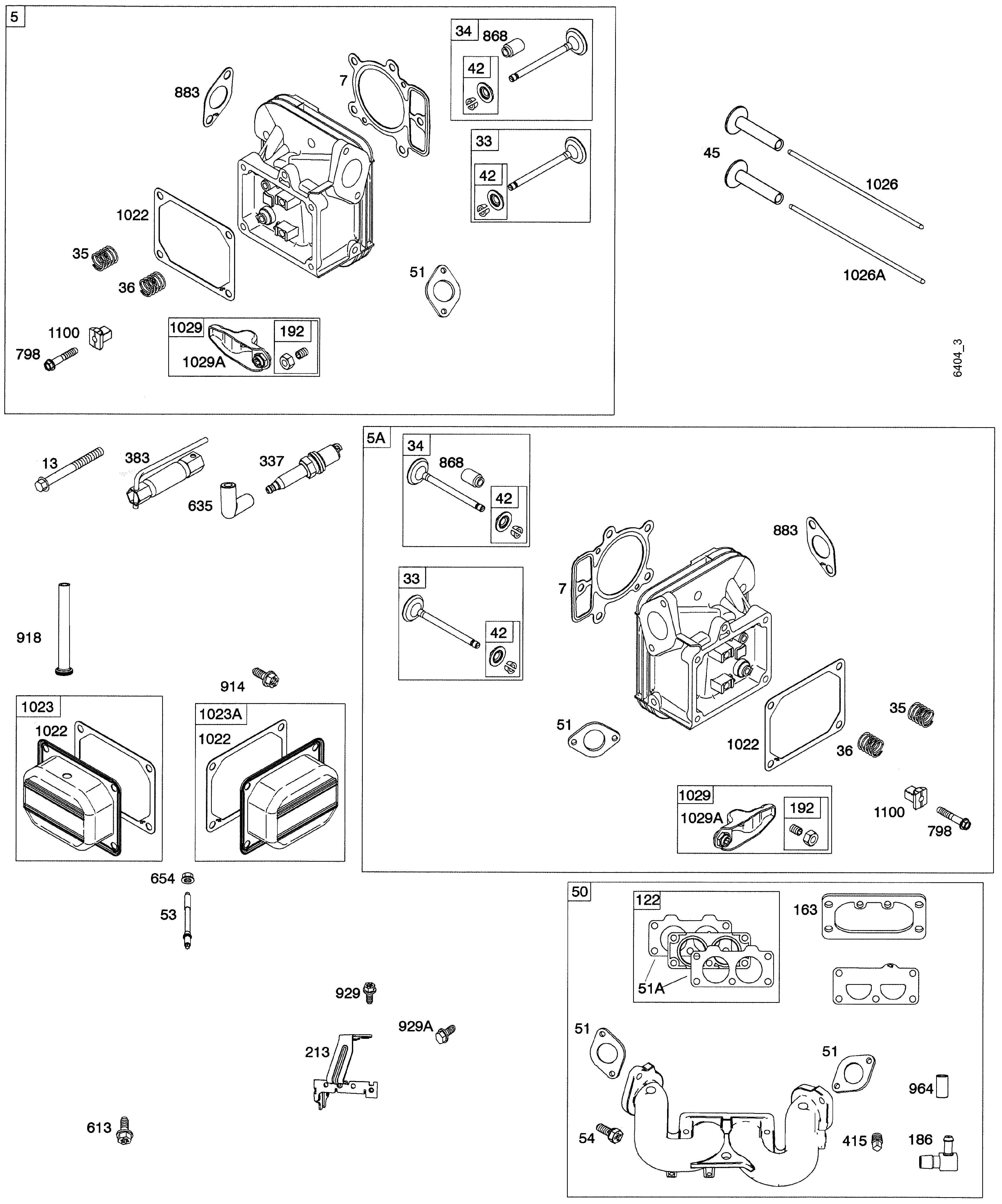 Cylinder head, Valves, Intake elbow