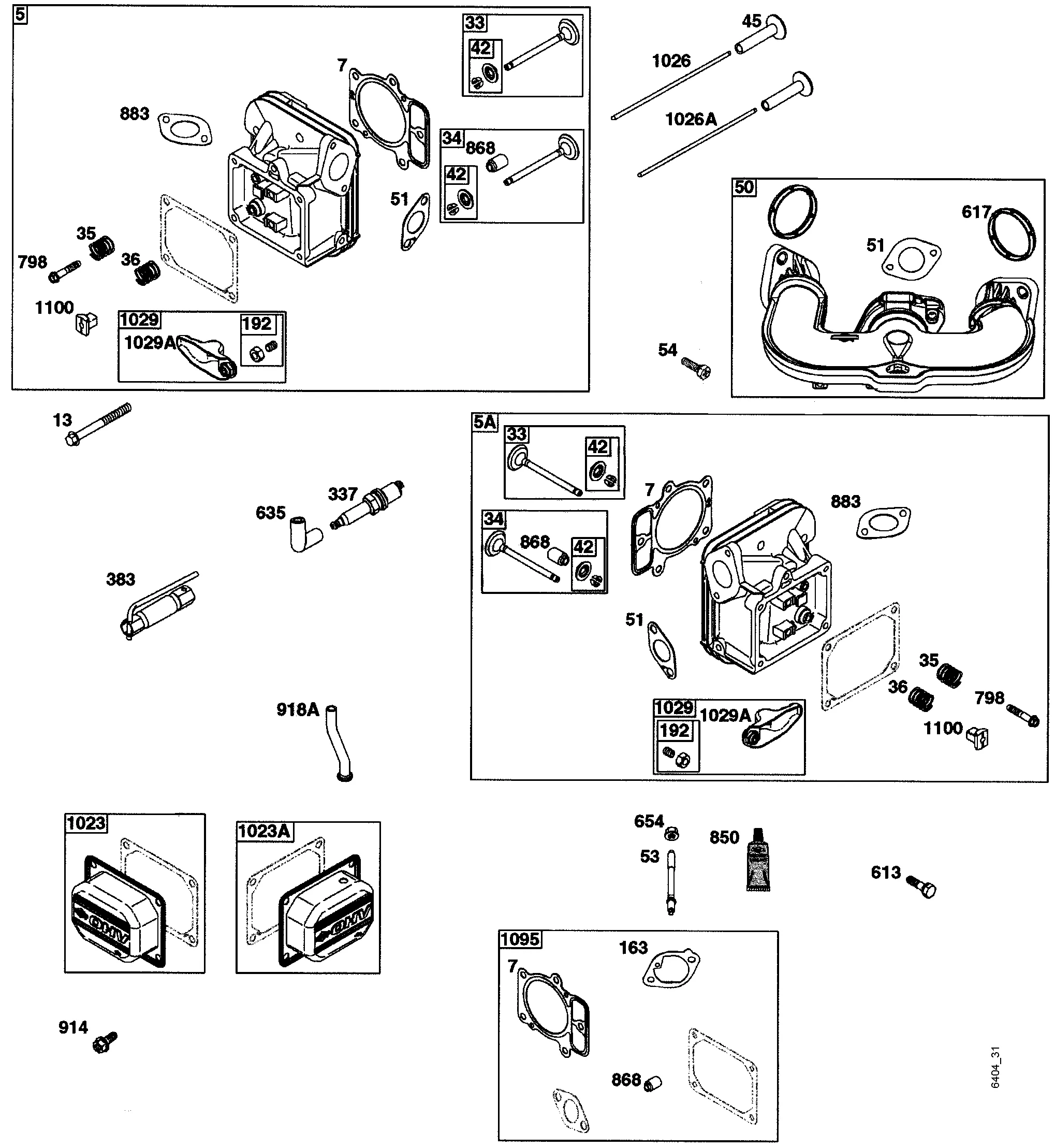 Cylinder head, Valves, Intake elbow
