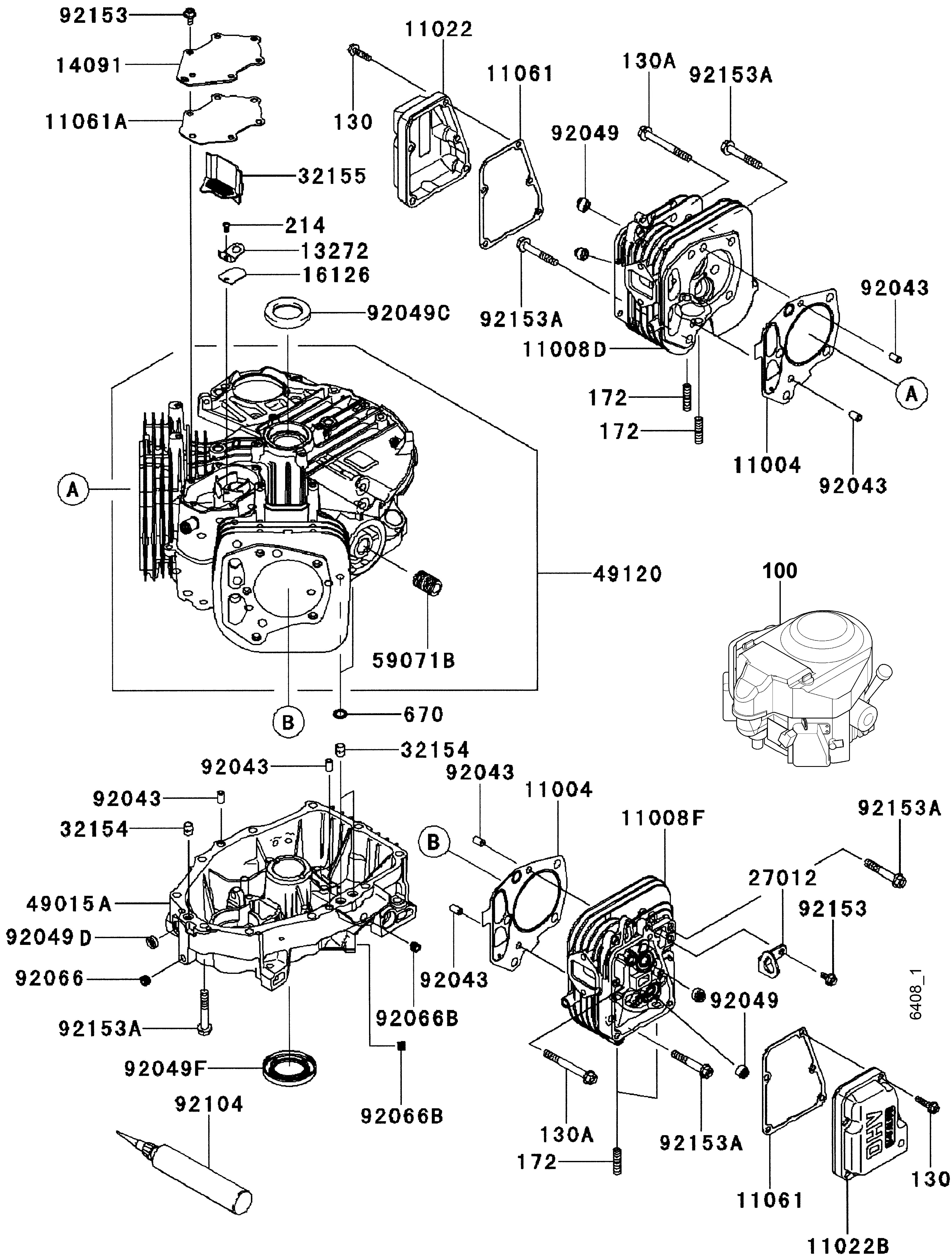 Boite de manivelle, culasse