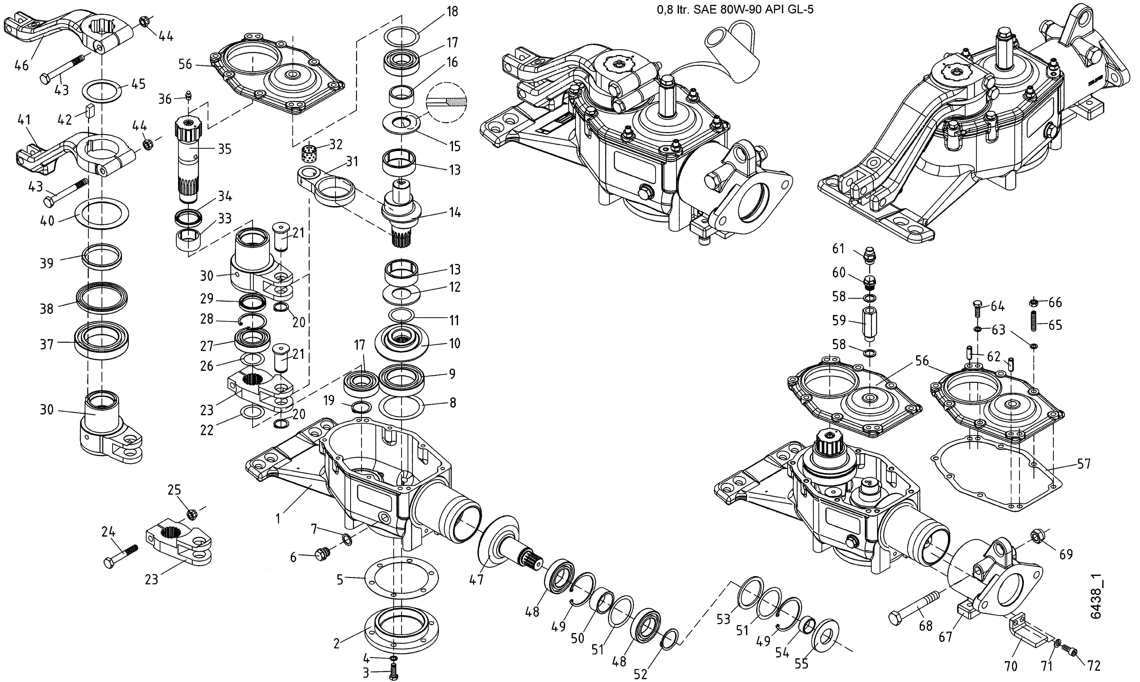 Entraînement de dispositif de fauchage à double lames, entraînement