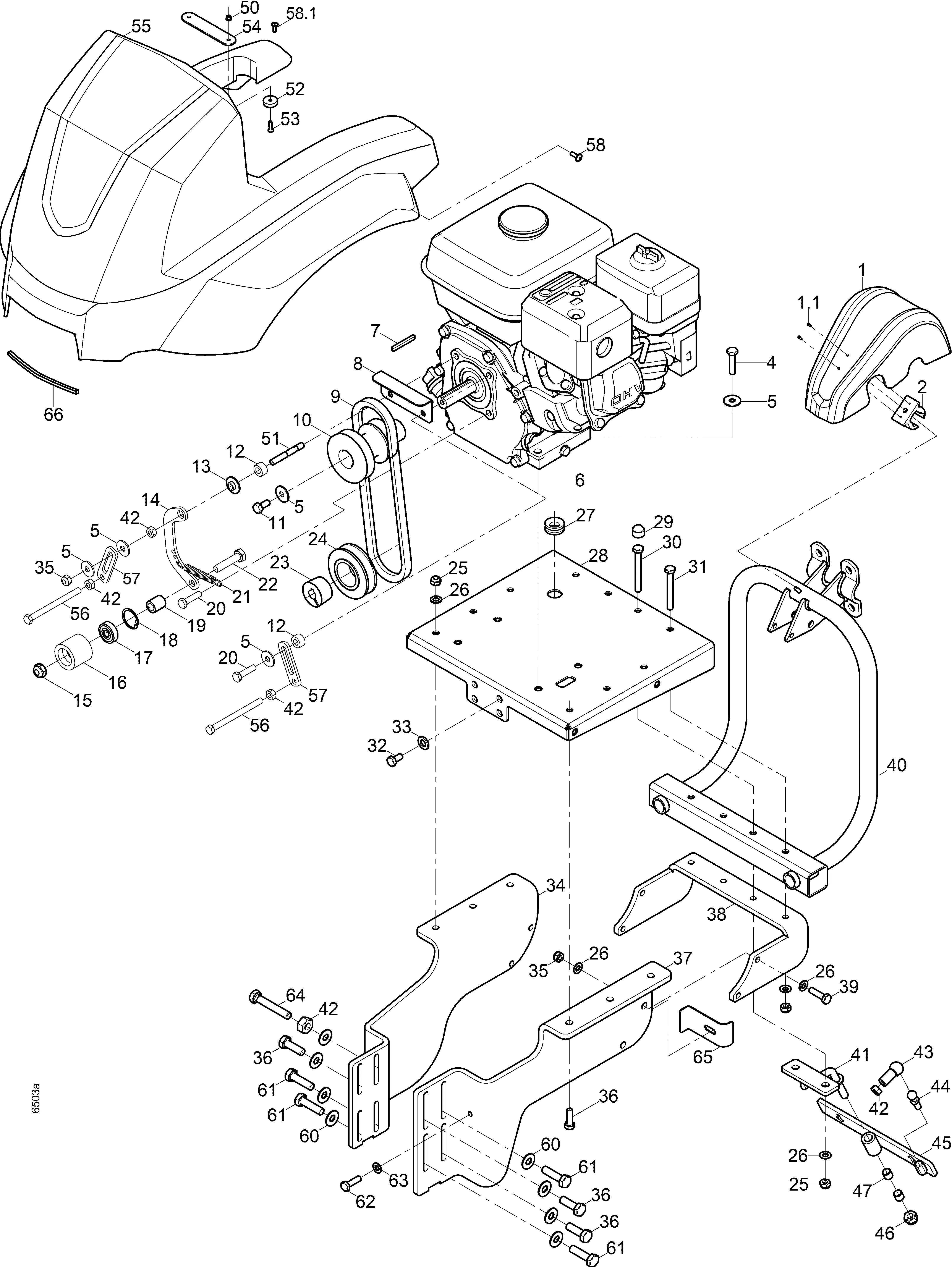 Motor, Rahmen