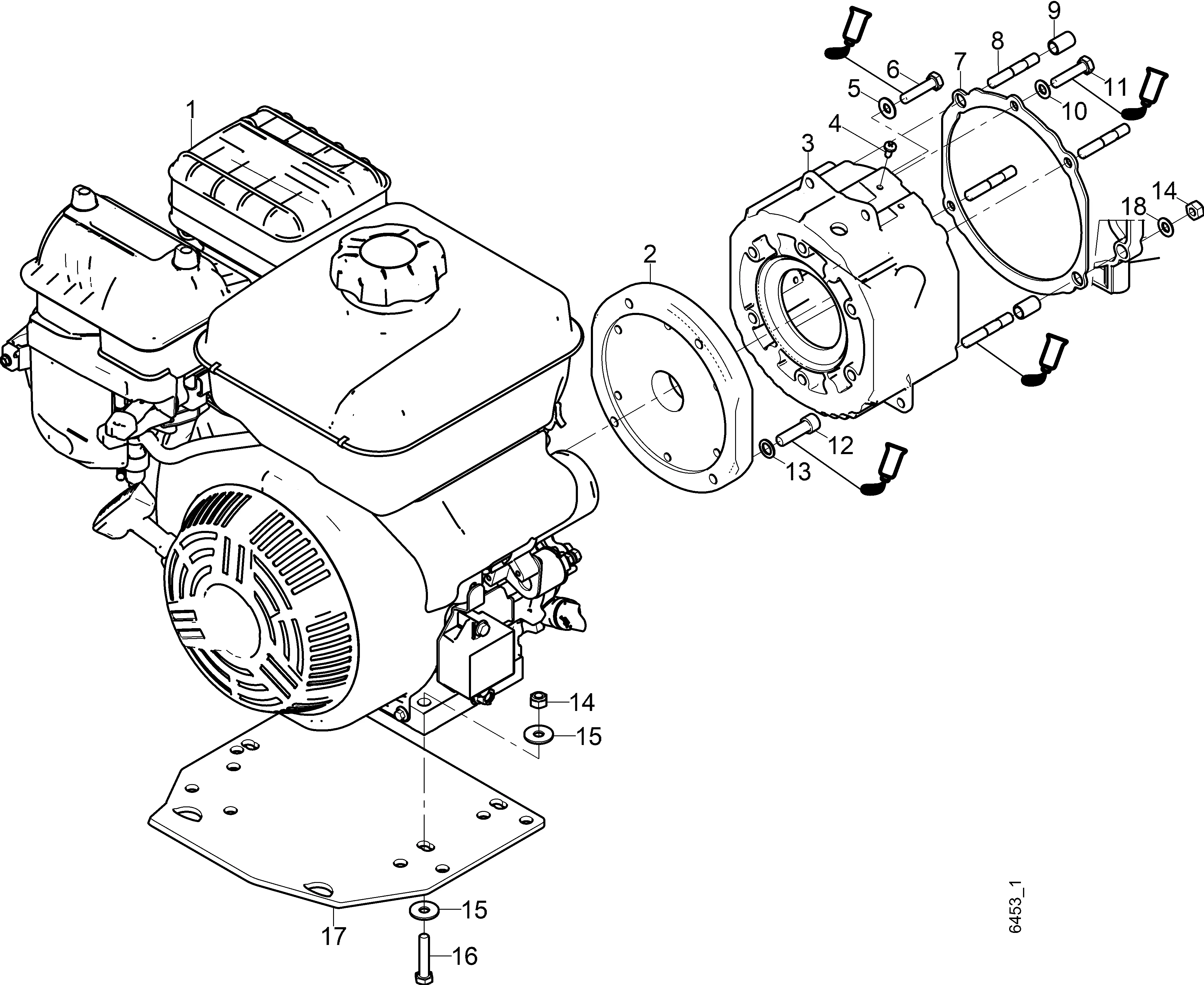 Motor-Anbauteile B&S Vanguard 19V3
