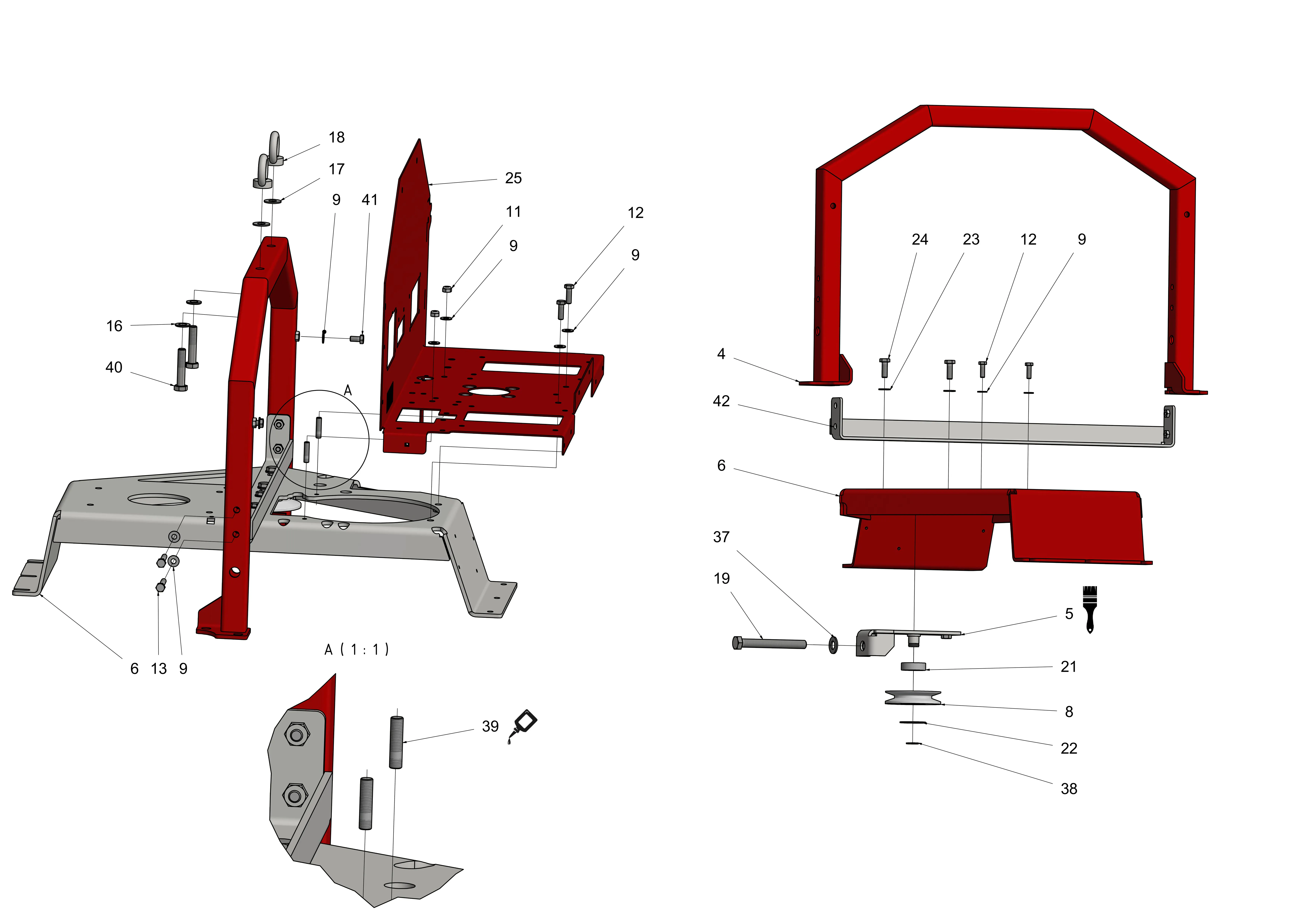 Motorträger (Bügel)