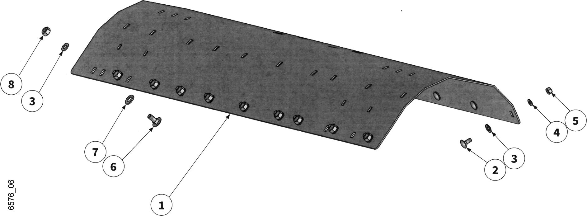 Insert d'usure dans le logement