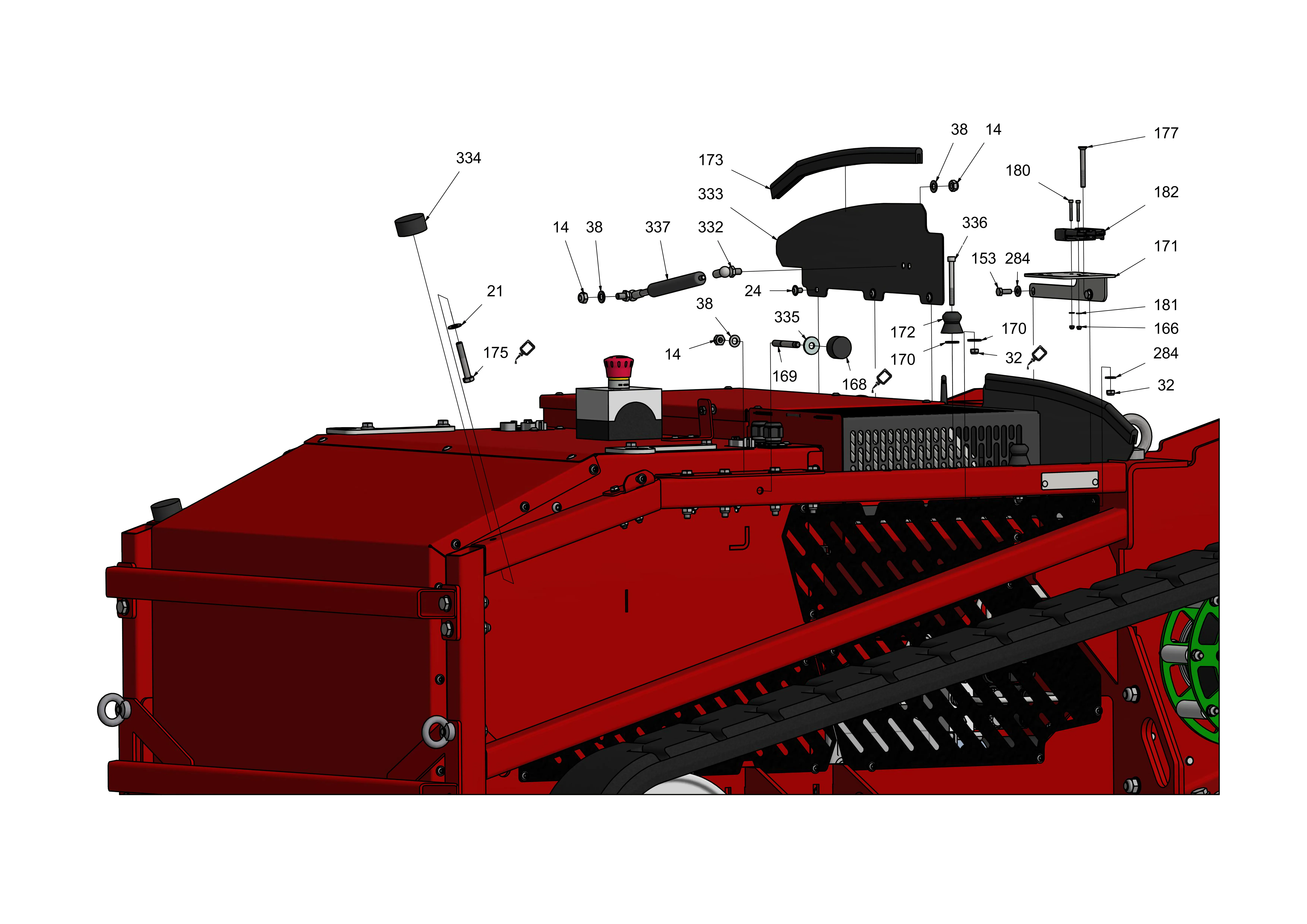Haubenhalterung, Ladestecker