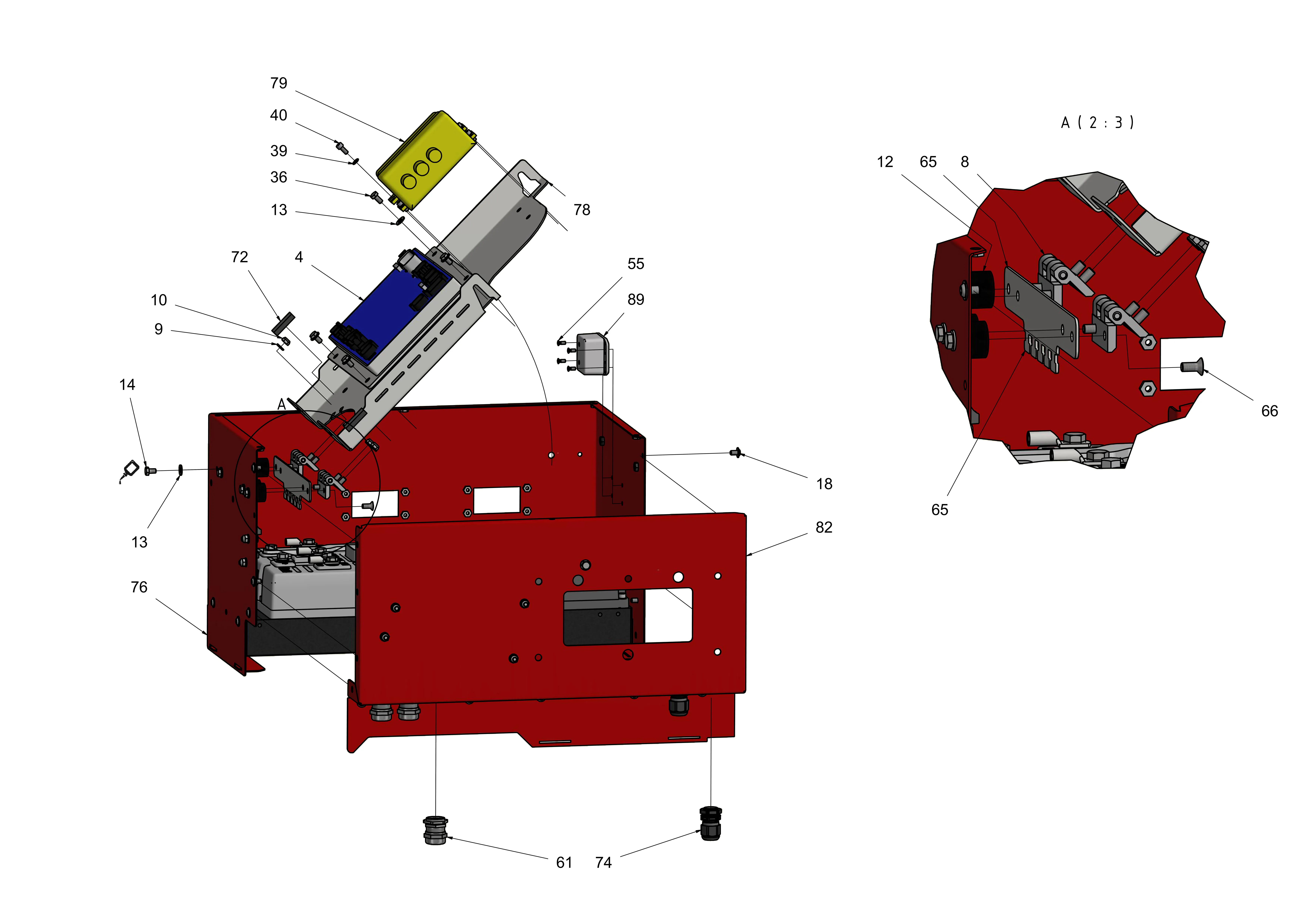 E-Kasten, Steuerungsteile