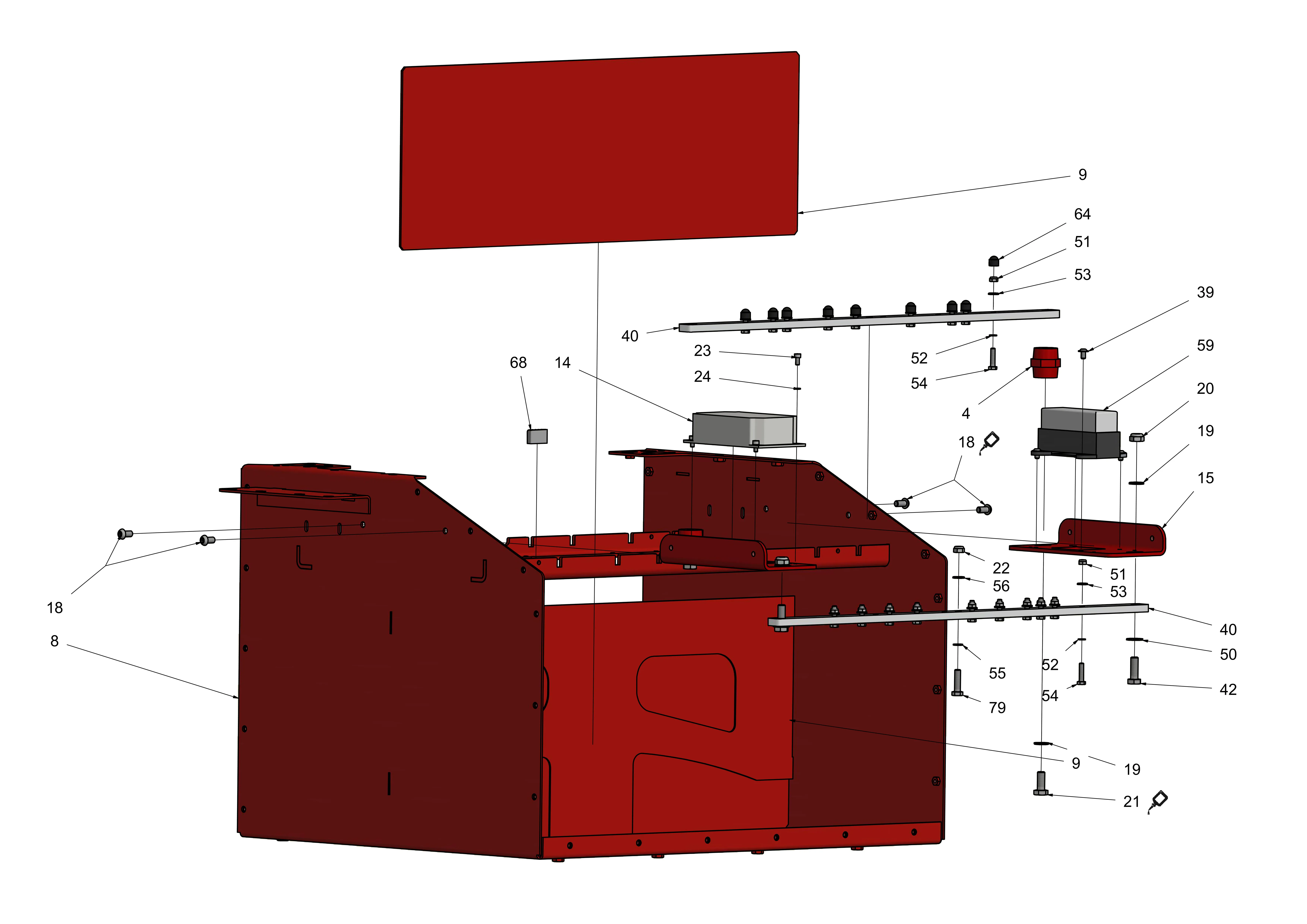 Akkukasten, Relaisbox, Gleichspannungswandler