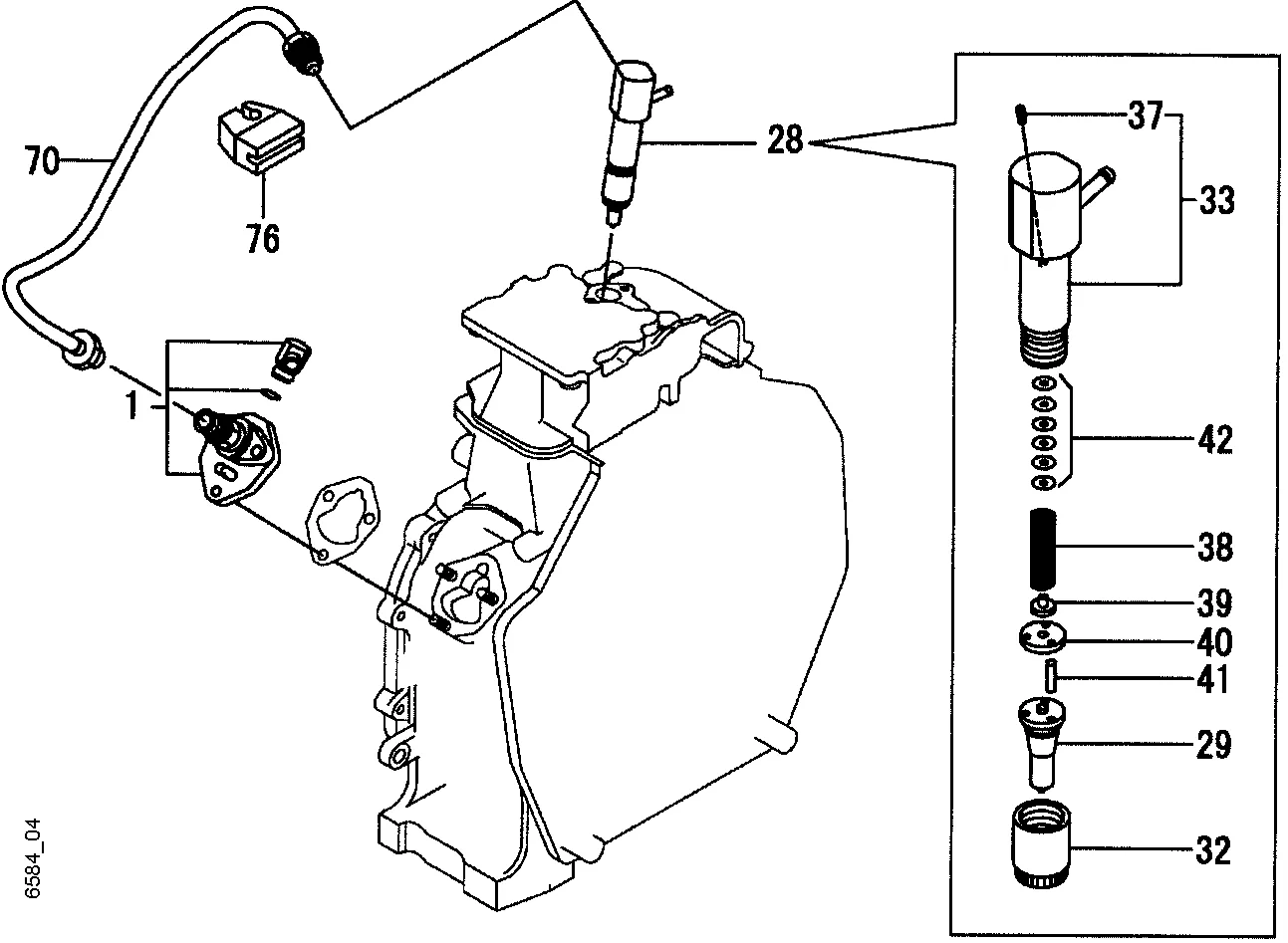 Einspritzpumpe, Einspritzdüse